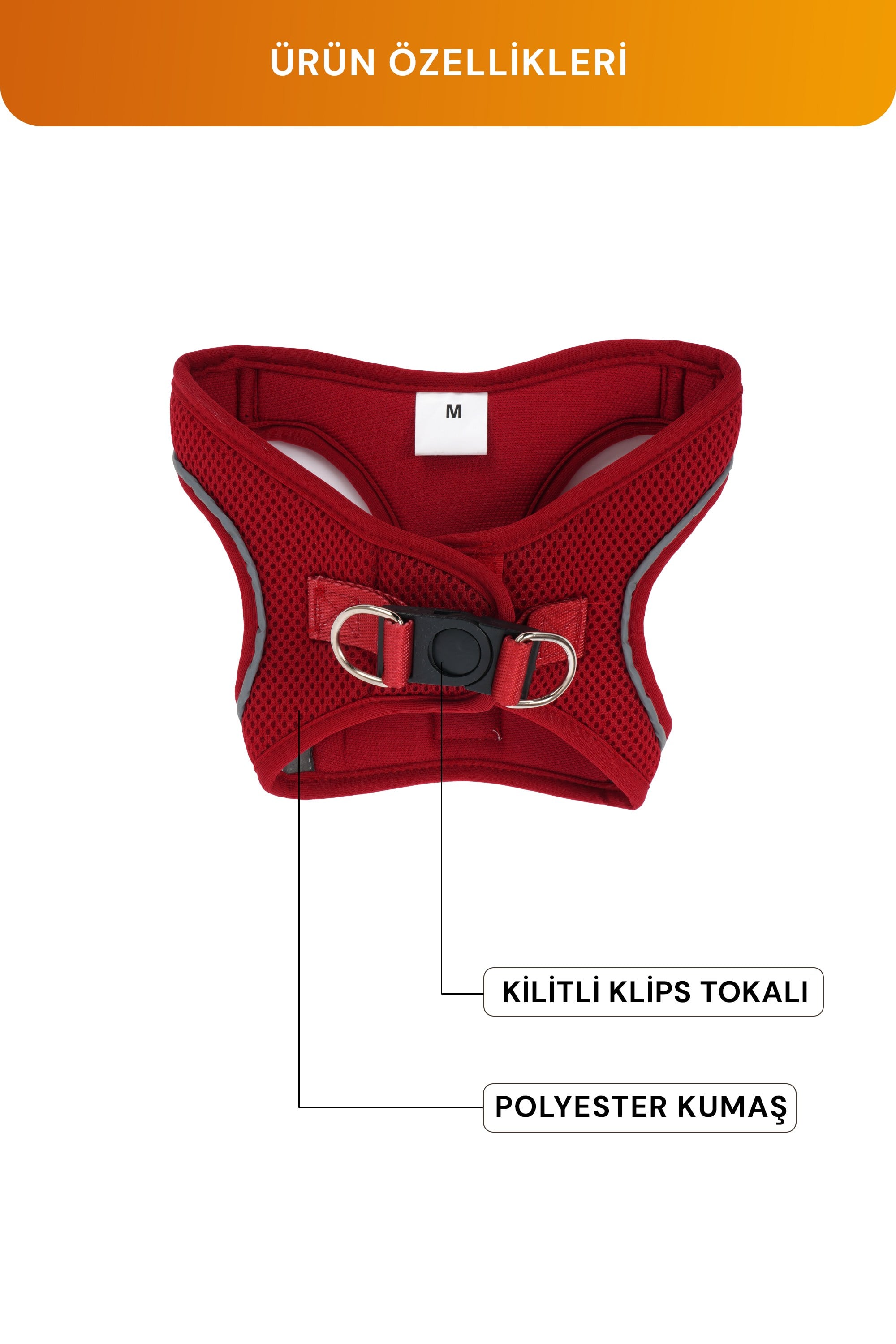 Kediler Ve Köpekler İçin Rahat, Dayanıklı Göğüs Tasması M
