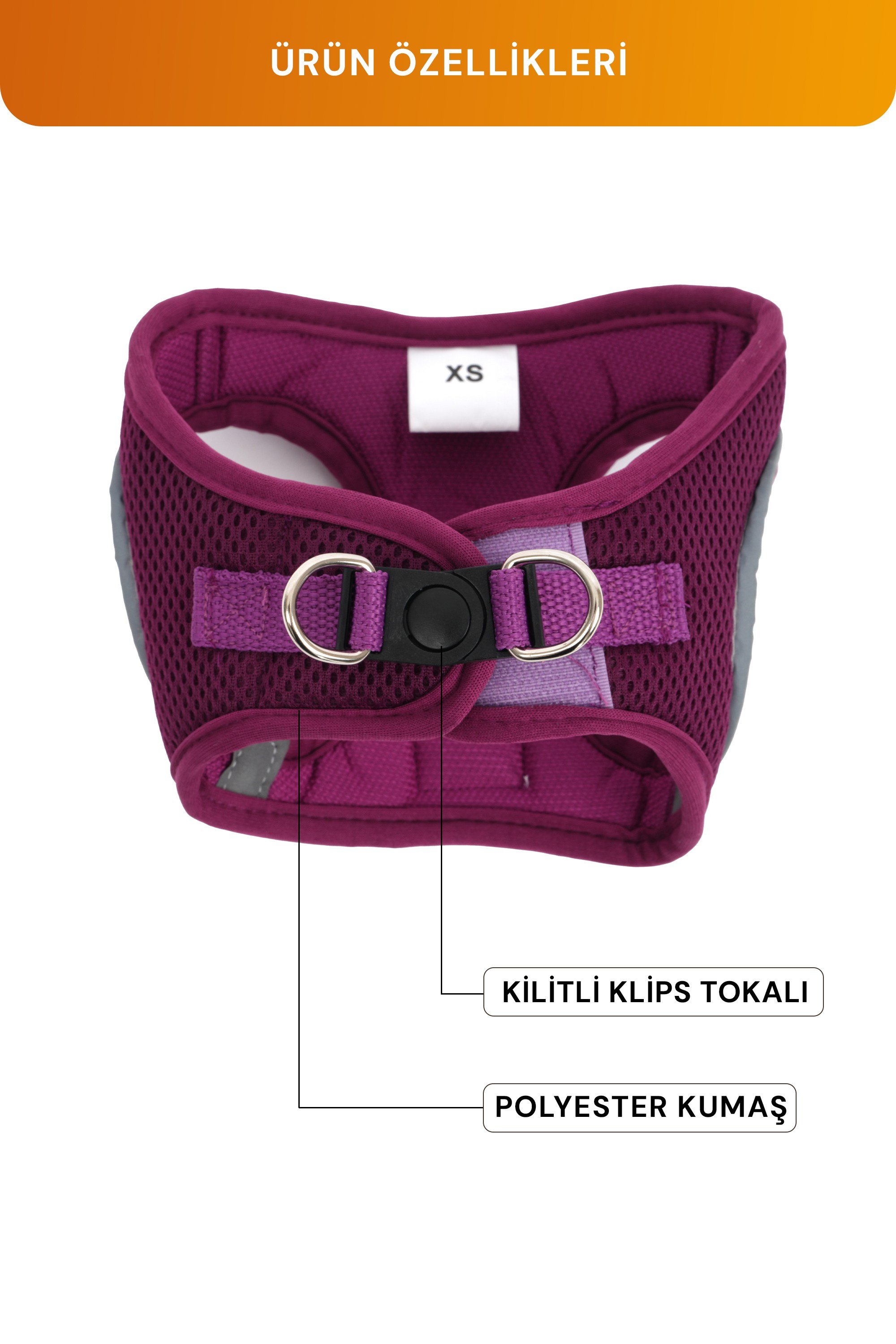 Kediler Ve Köpekler İçin Rahat, Dayanıklı Göğüs Tasması XS