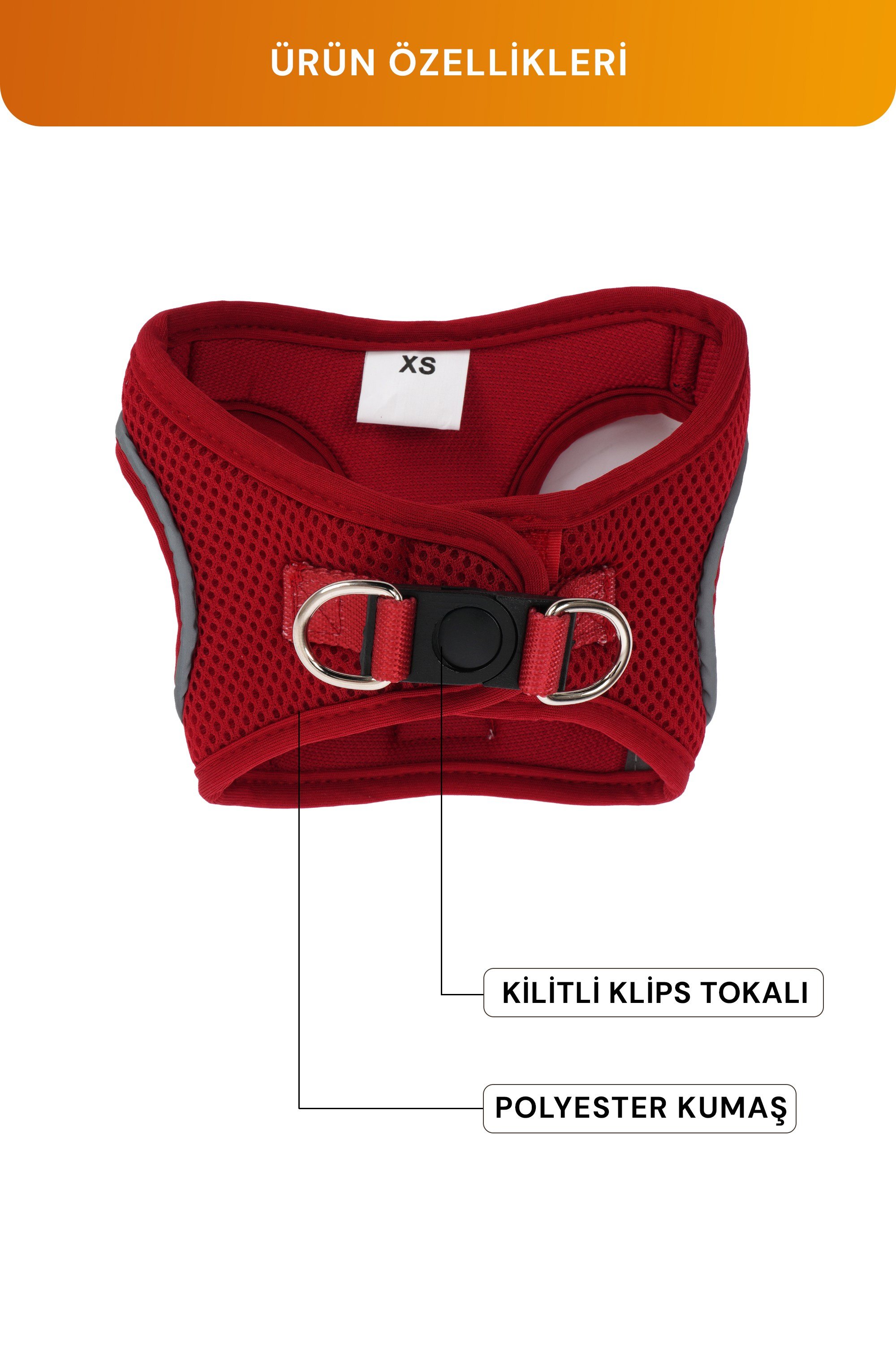 Kediler Ve Köpekler İçin Rahat, Dayanıklı Göğüs Tasması XS