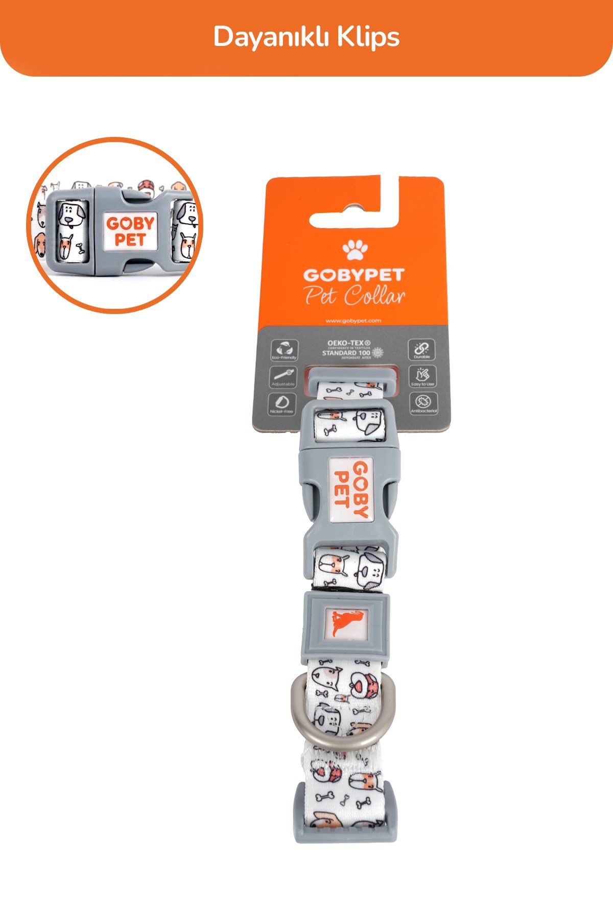 Köpekler İçin Dayanıklı Ve Güvenli, Desenli Boyun Tasması ( 25mm )