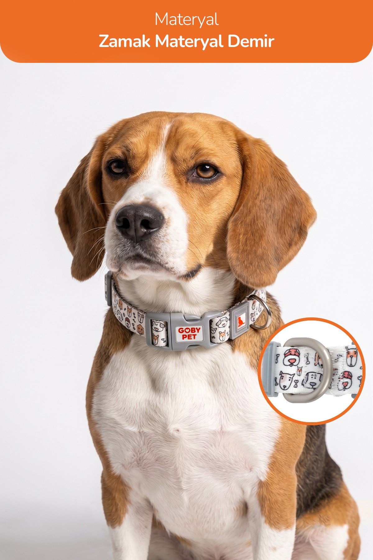 Köpekler İçin Dayanıklı Ve Güvenli, Desenli Boyun Tasması ( 25mm )