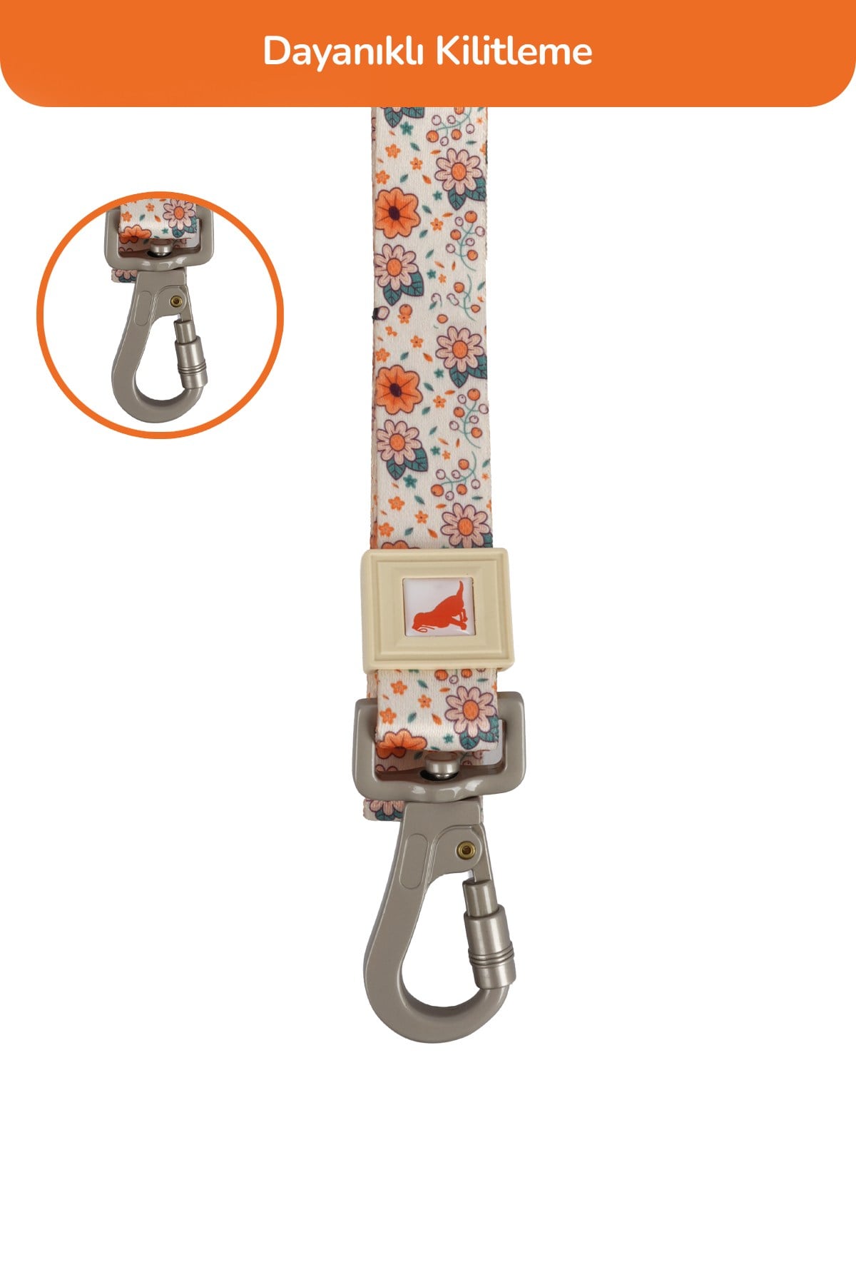 Köpekler İçin Dayanıklı Ve Güvenli, Desenli Gezdirme Tasması ( 25mm )  