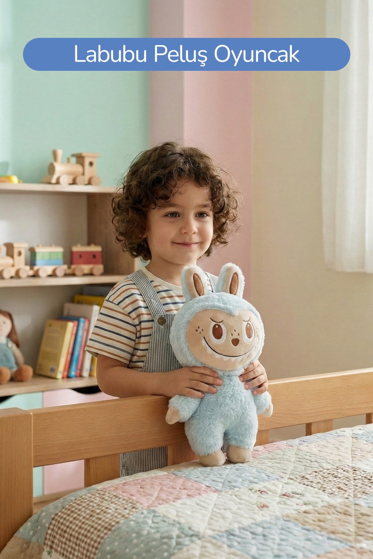 Labubu Peluş Oyuncak Koleksiyon Figürü Hediyelik Çocuk Odası Dekorasyon 