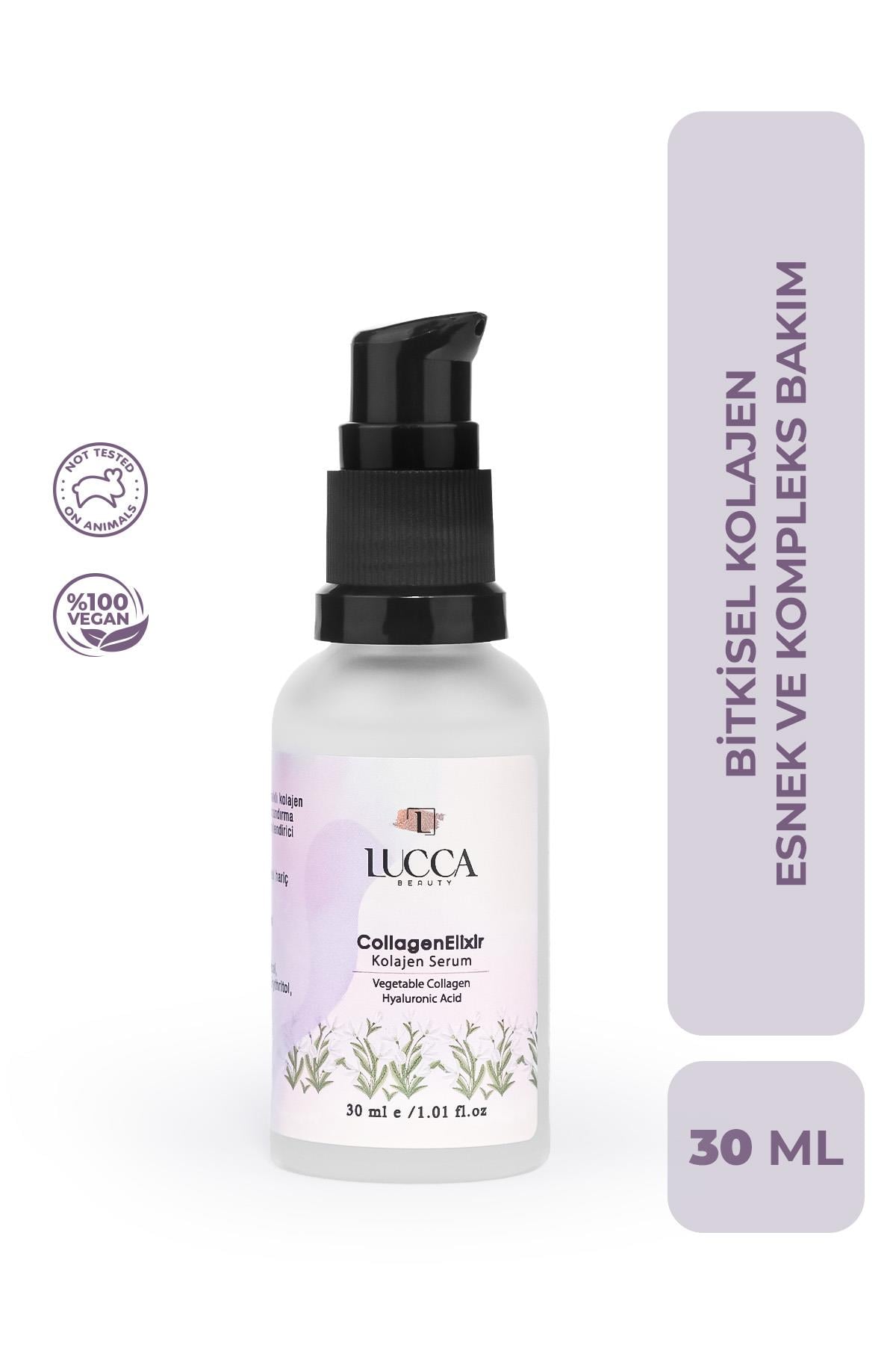Lucca CollagenElixir Kolajen Serum 30 ml - Vegan, Sodyum PCA ve Hyaluronik Asit İçeren Cilt Serumu