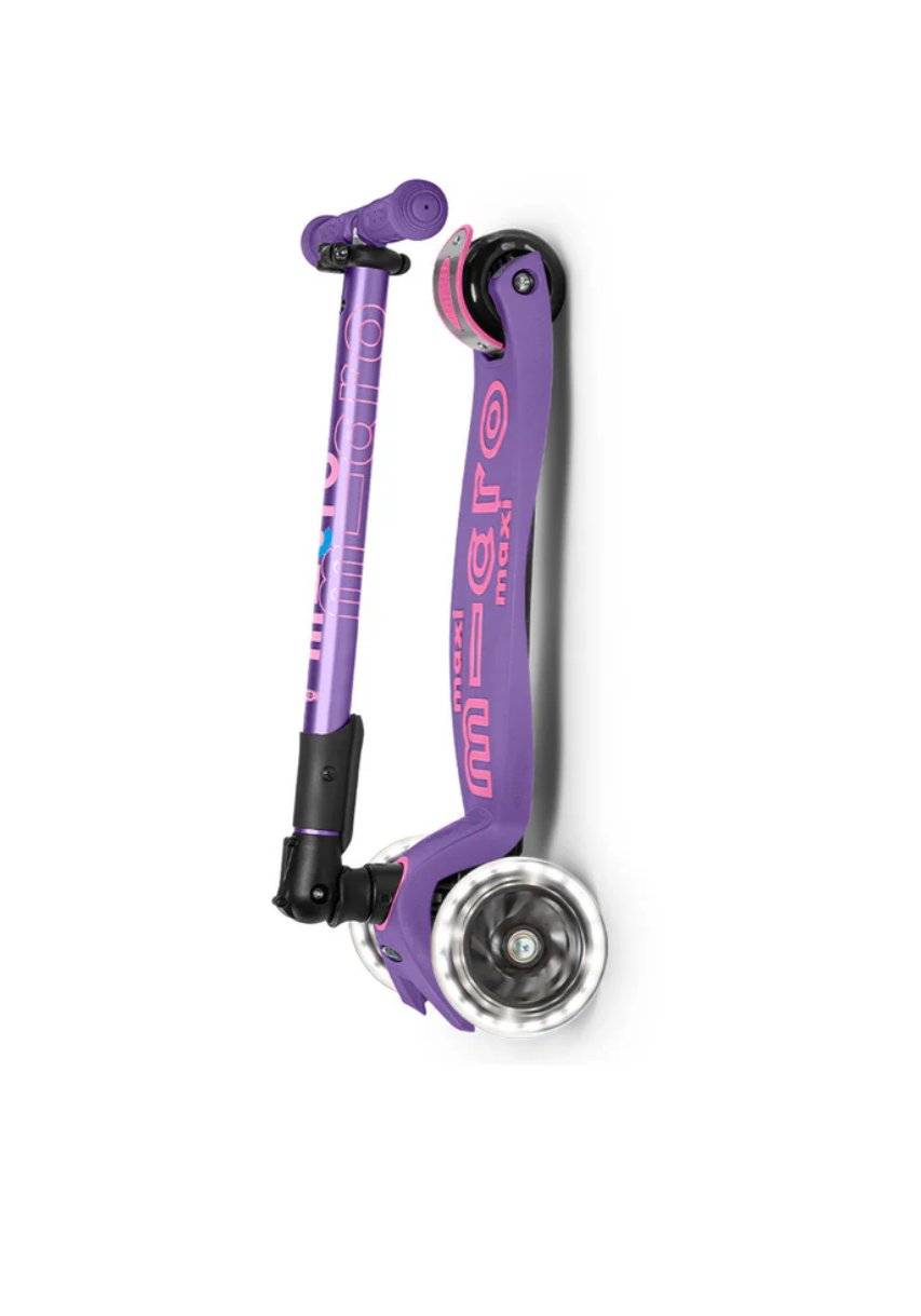 Maxi Micro Deluxe LED Foldable Purple Mor S