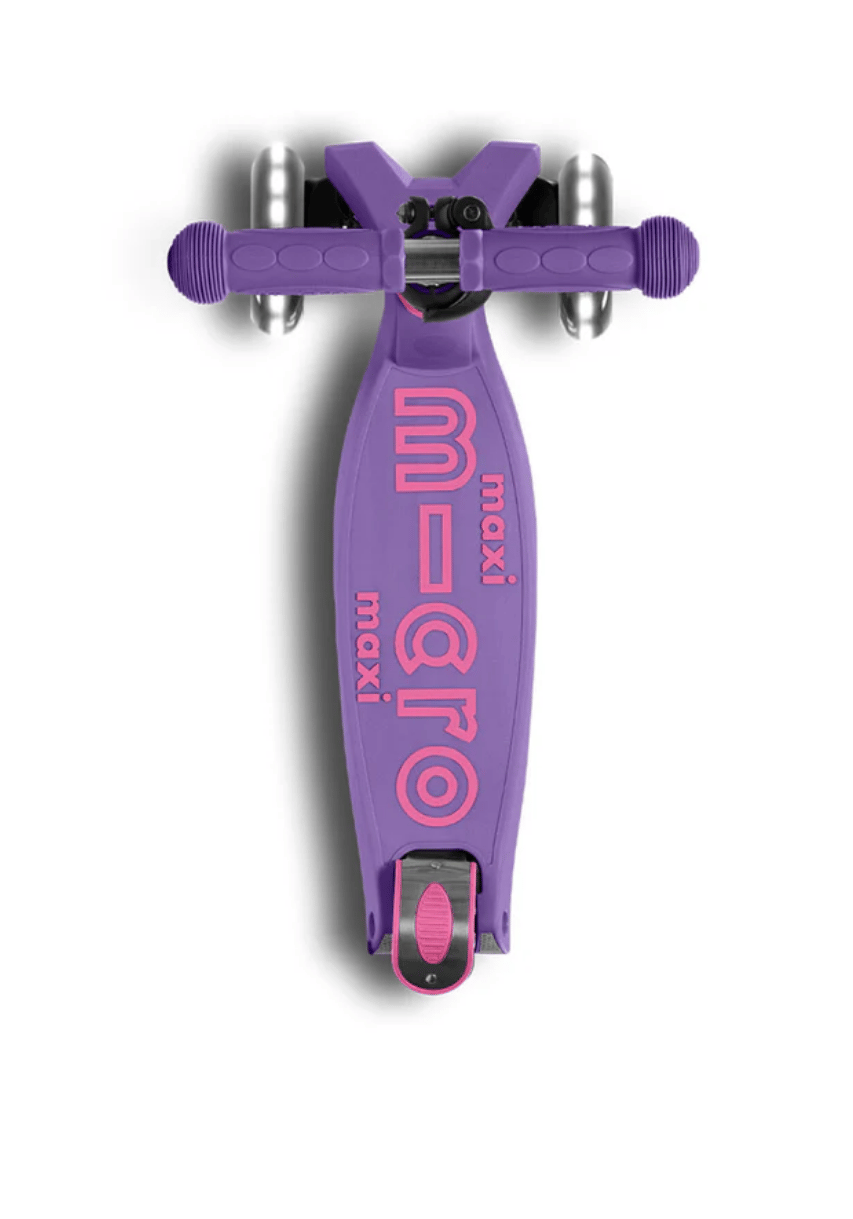 Maxi Micro Deluxe LED Foldable Purple Mor S