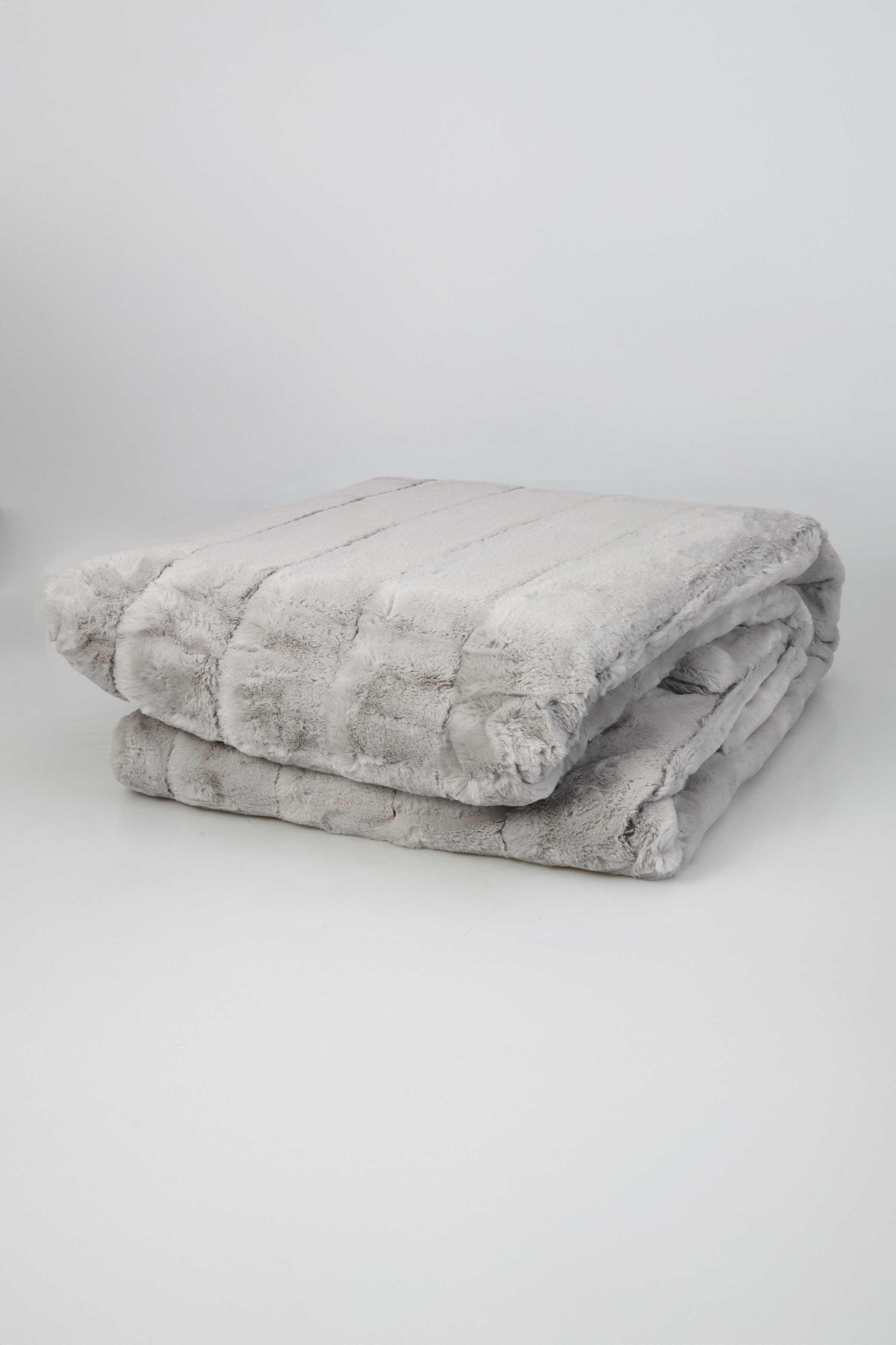 Merinos Luxe Yatak Örtüsü Gri 230x250