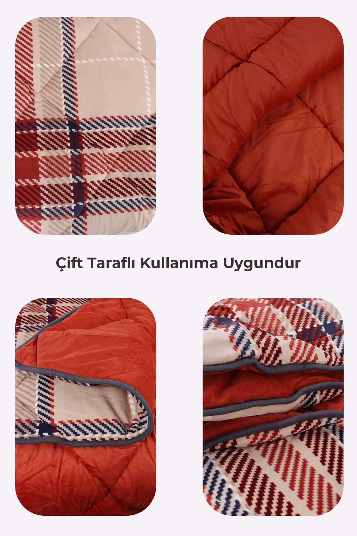 Micro Çitf Kişilik Yorgan Seti - Anna Mavi