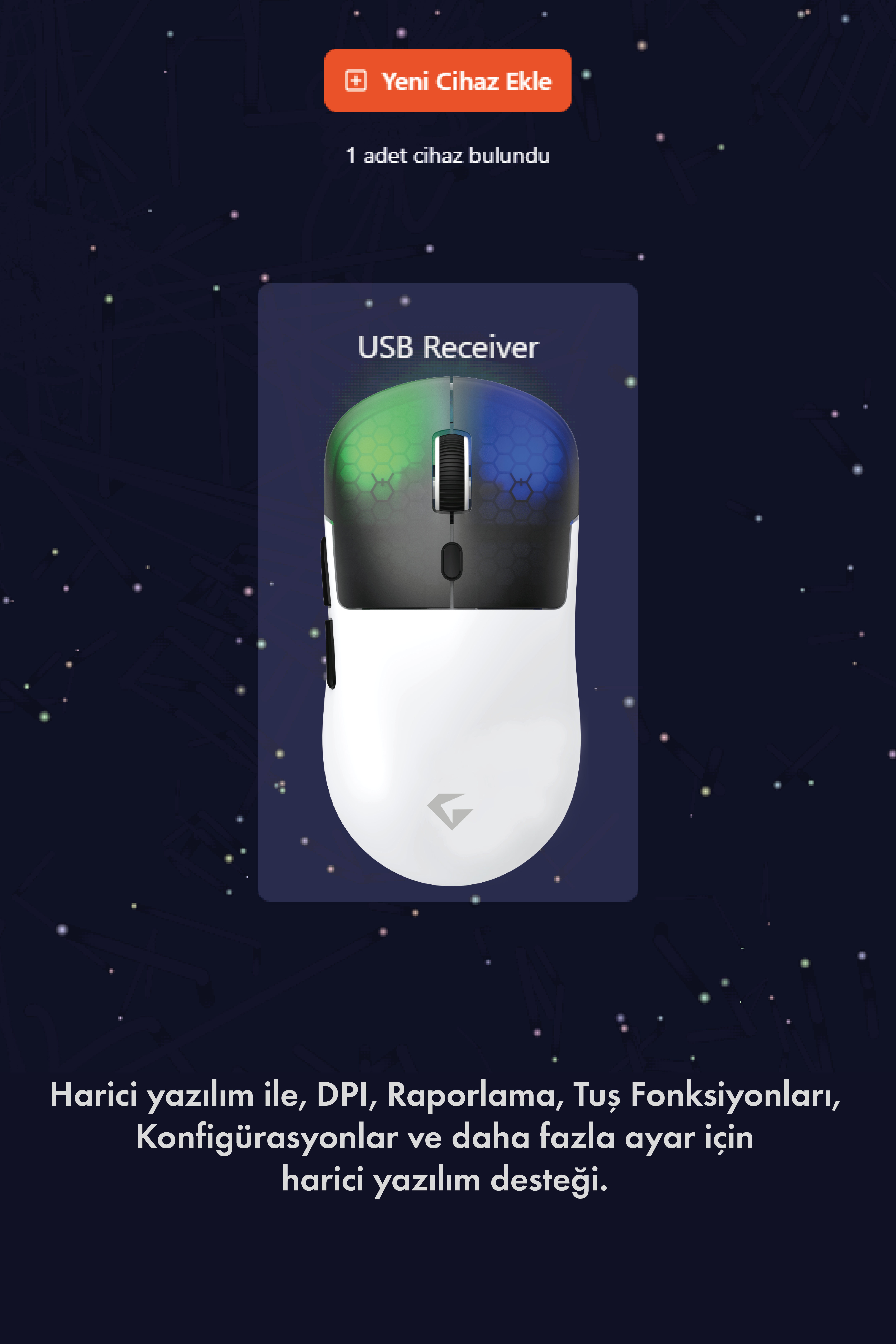 Neon X RGB Kablosuz + Bluetooth + 2.4G + Kablolu Ultra Hafif 69gr 1K Hz 12000DPI Oyuncu Mouse Beyaz