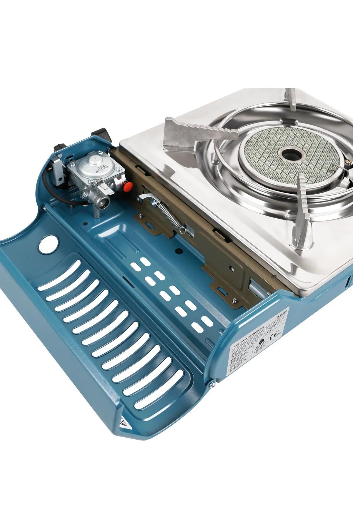 Orcamp Pro Seramik Portatif Ocak Gaz Stop Emniyetli Mavi (Ck-508)