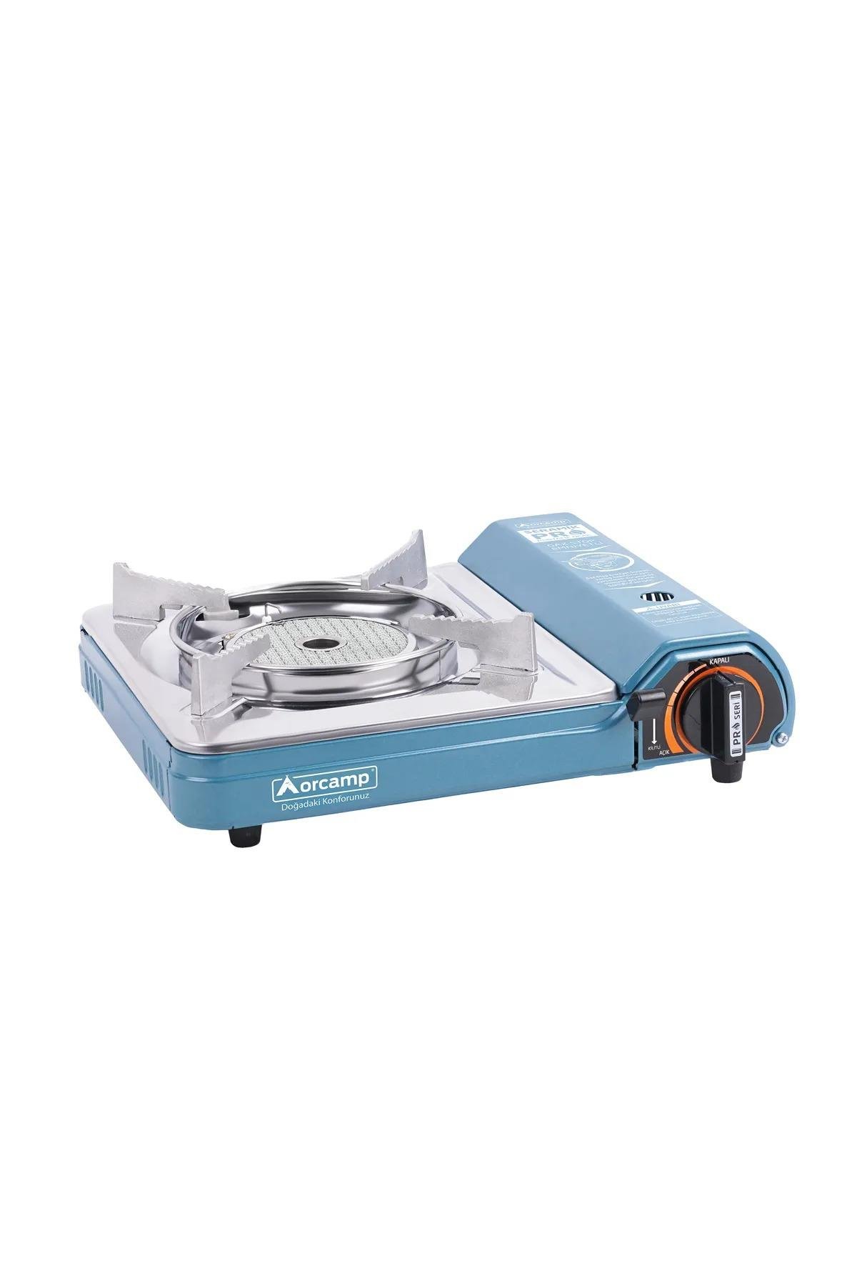 Orcamp Pro Seramik Portatif Ocak Gaz Stop Emniyetli Mavi (Ck-508)
