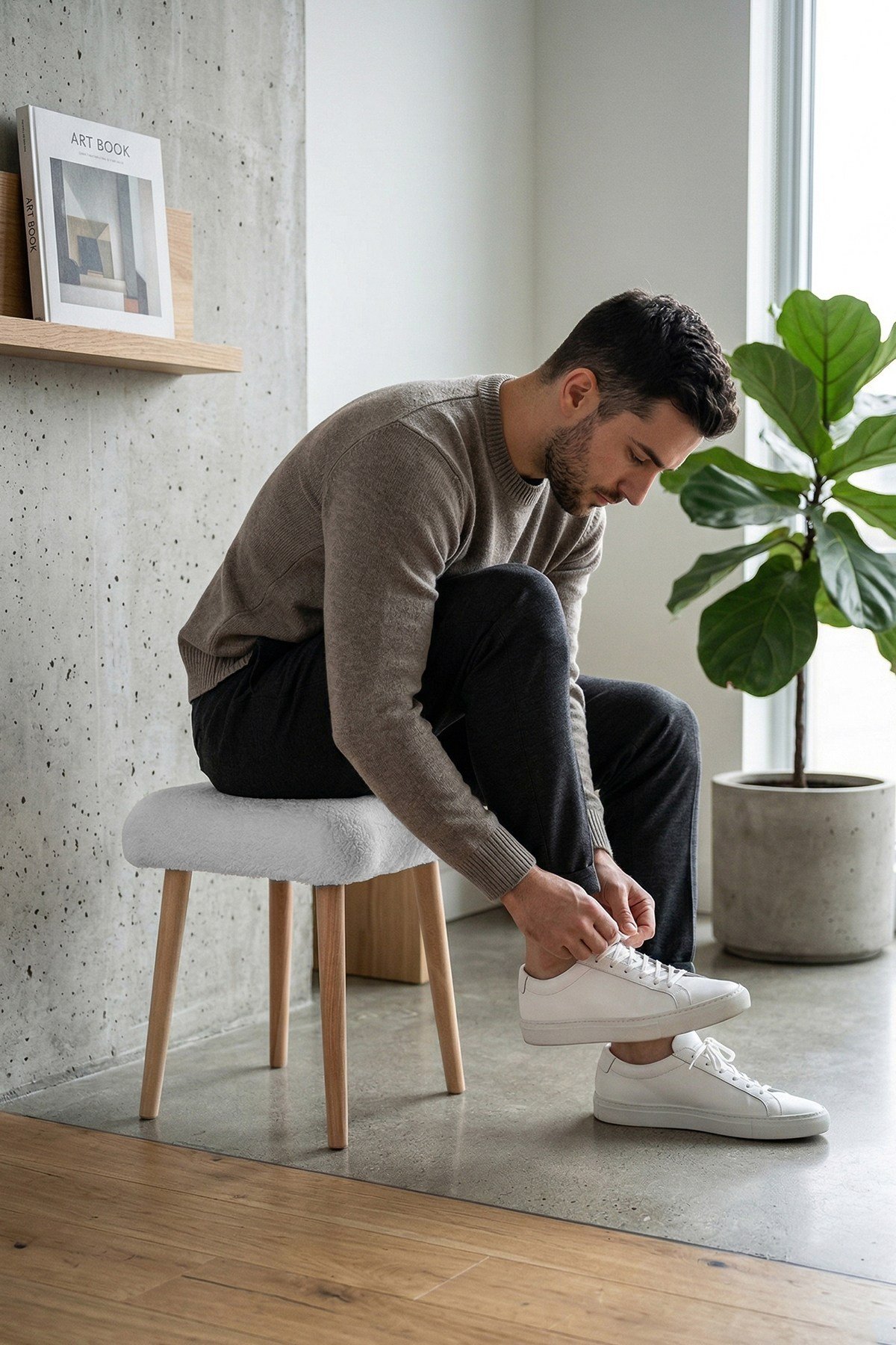 Peluş Kumaşlı Dekoratif Puf, Tabure 5983