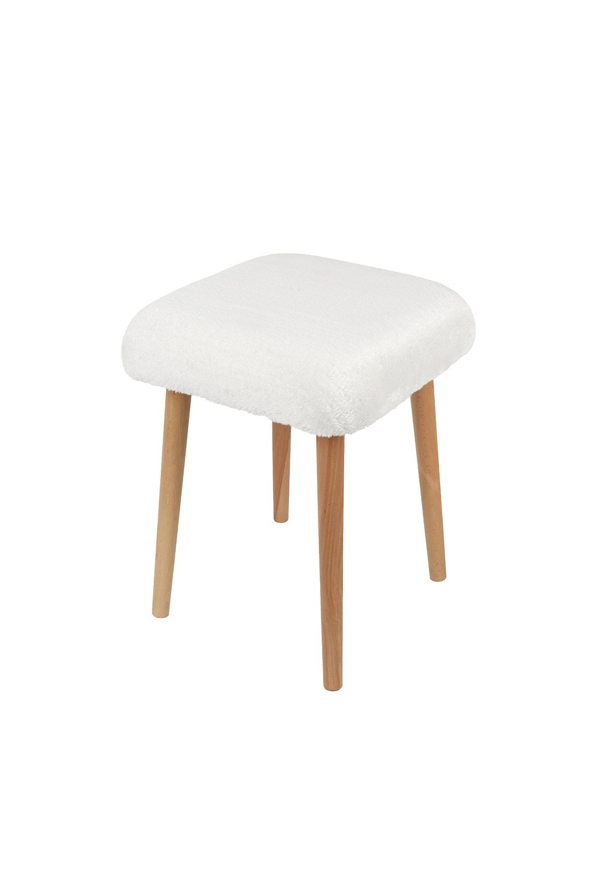 Peluş Kumaşlı Dekoratif Puf, Tabure 5983