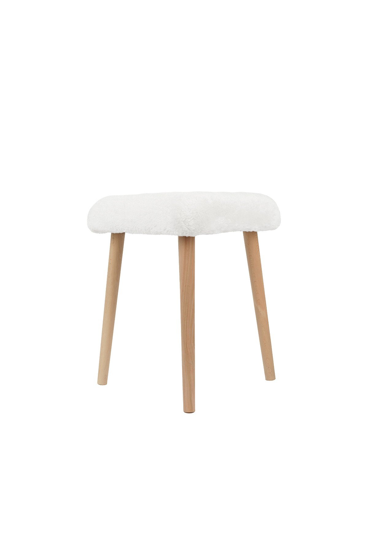 Peluş Kumaşlı Dekoratif Puf, Tabure 5983