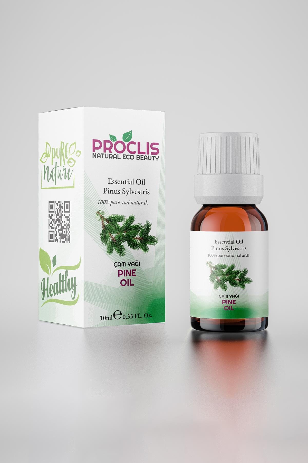 PROCLİS Çam Yağı, %100 Doğal Uçucu Yağ, Pine Oil 10 ml Sprey Başlıklı