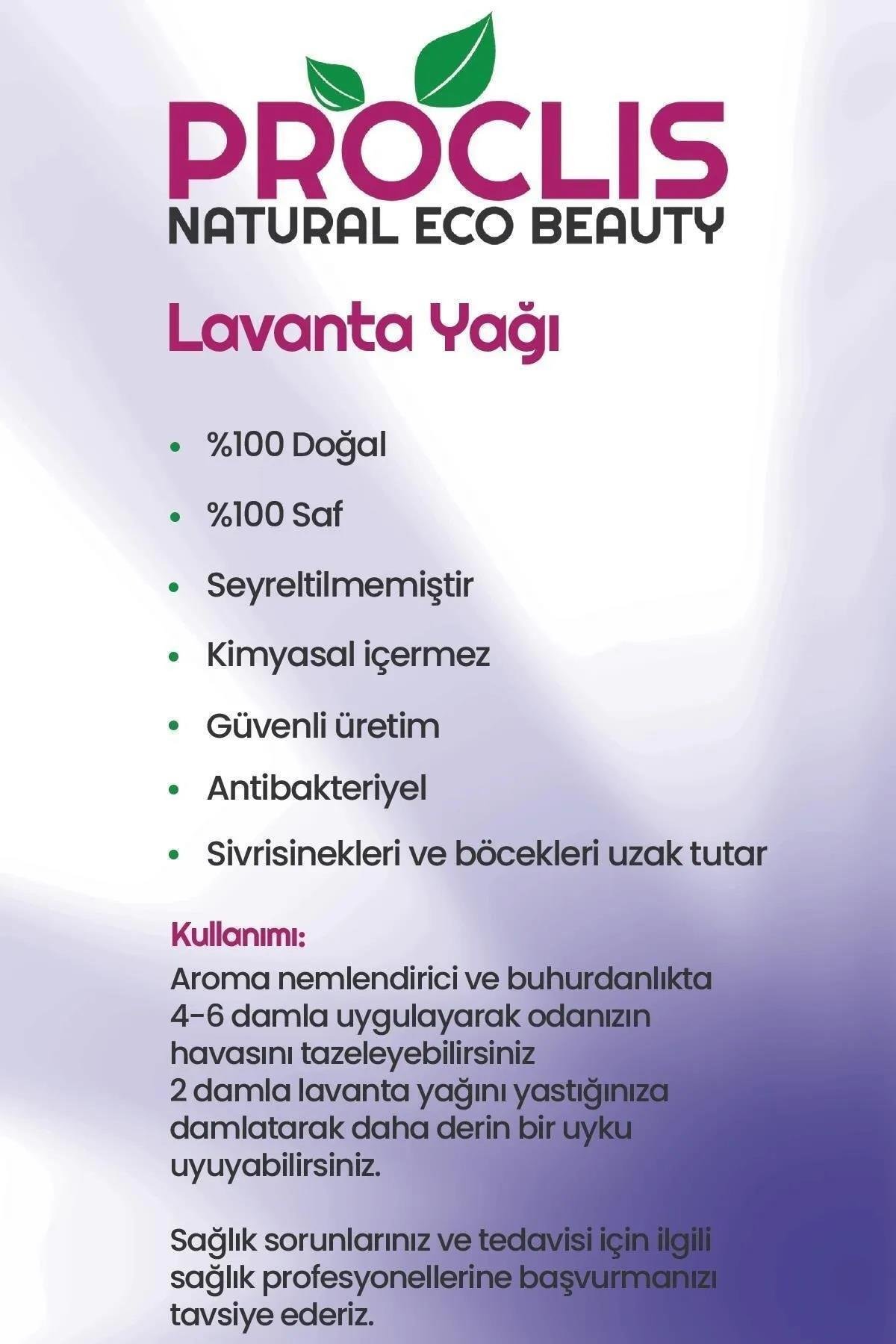 PROCLİS Lavanta Yağı, Doğal Uçucu Yağ, Lavander Oil, 3'lü Set 3x10 ml