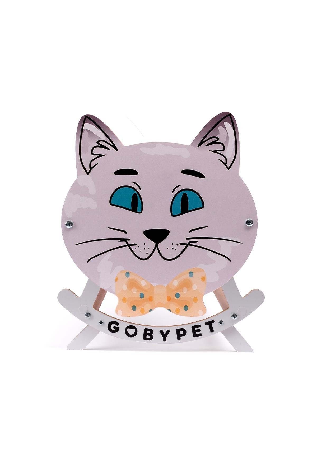 Sevimli Neşeli Kedi Tasarımlı Sallanan Kedi Beşiği 