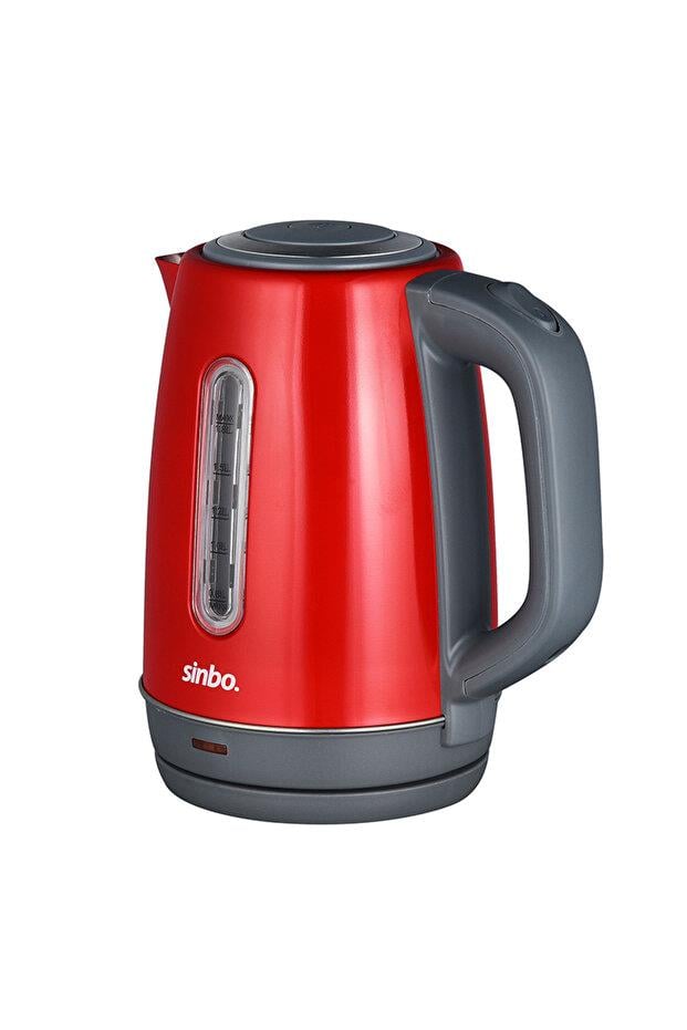 Sinbo Inox Su Isıtıcı Kettle  Paslanmaz Çelik SK-8031 Kırmızı