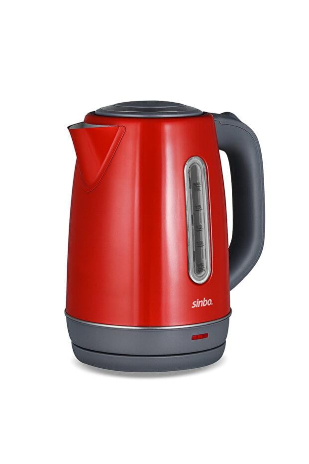 Sinbo Inox Su Isıtıcı Kettle  Paslanmaz Çelik SK-8031 Kırmızı