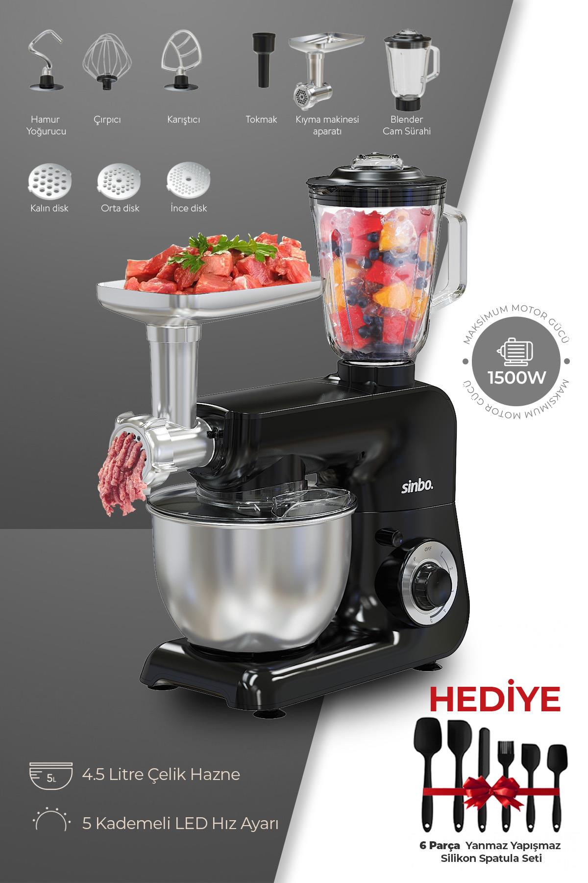 キッチン家電 macchang526 SMX-2775 Çok Amaçlı Mutfak Şefi ( Hamur - Kıyma - Blender Makinesi