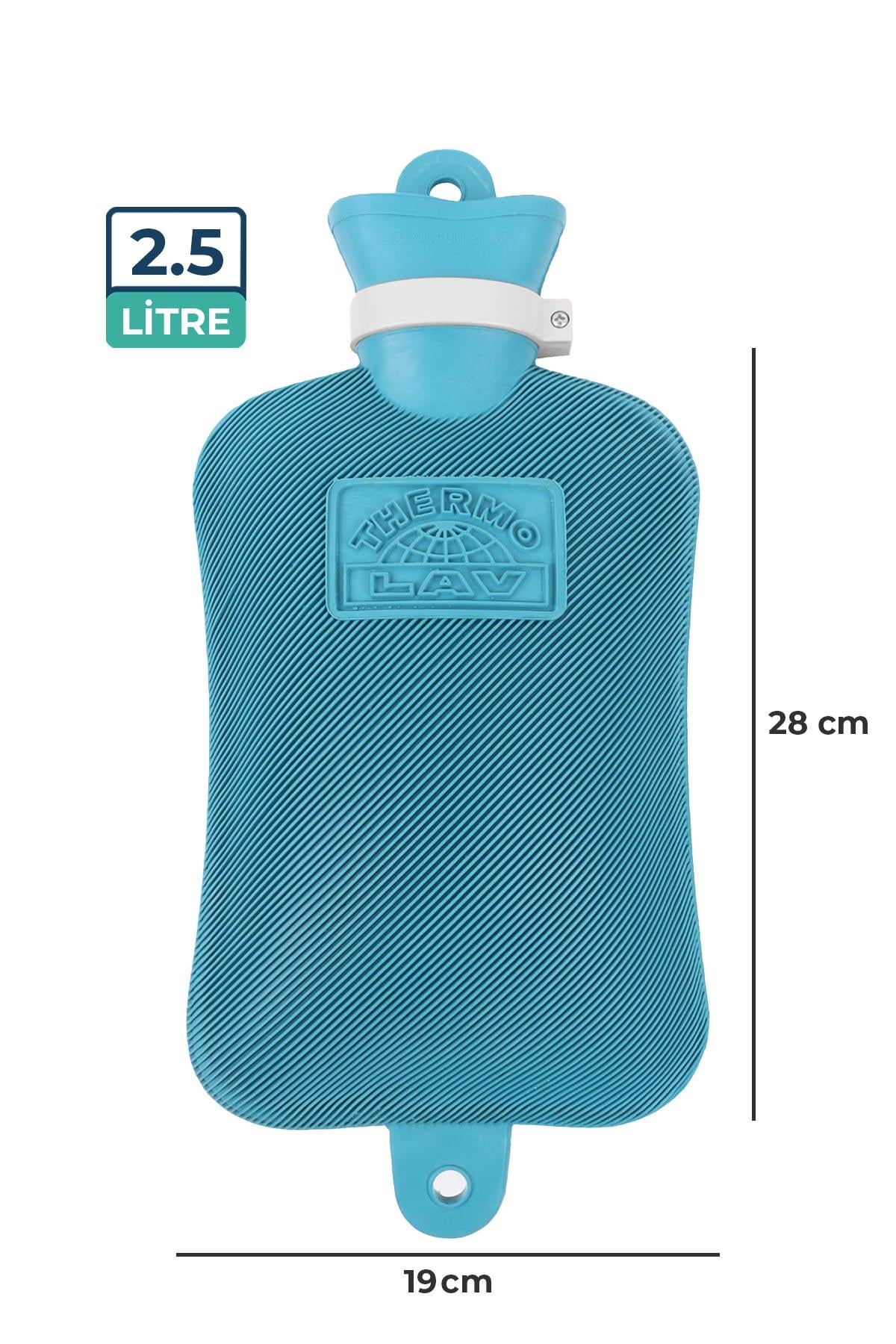 Termolav Adalılar Kauçuk Termofor  Sıcak Su Torbası Mavi 2,5 L