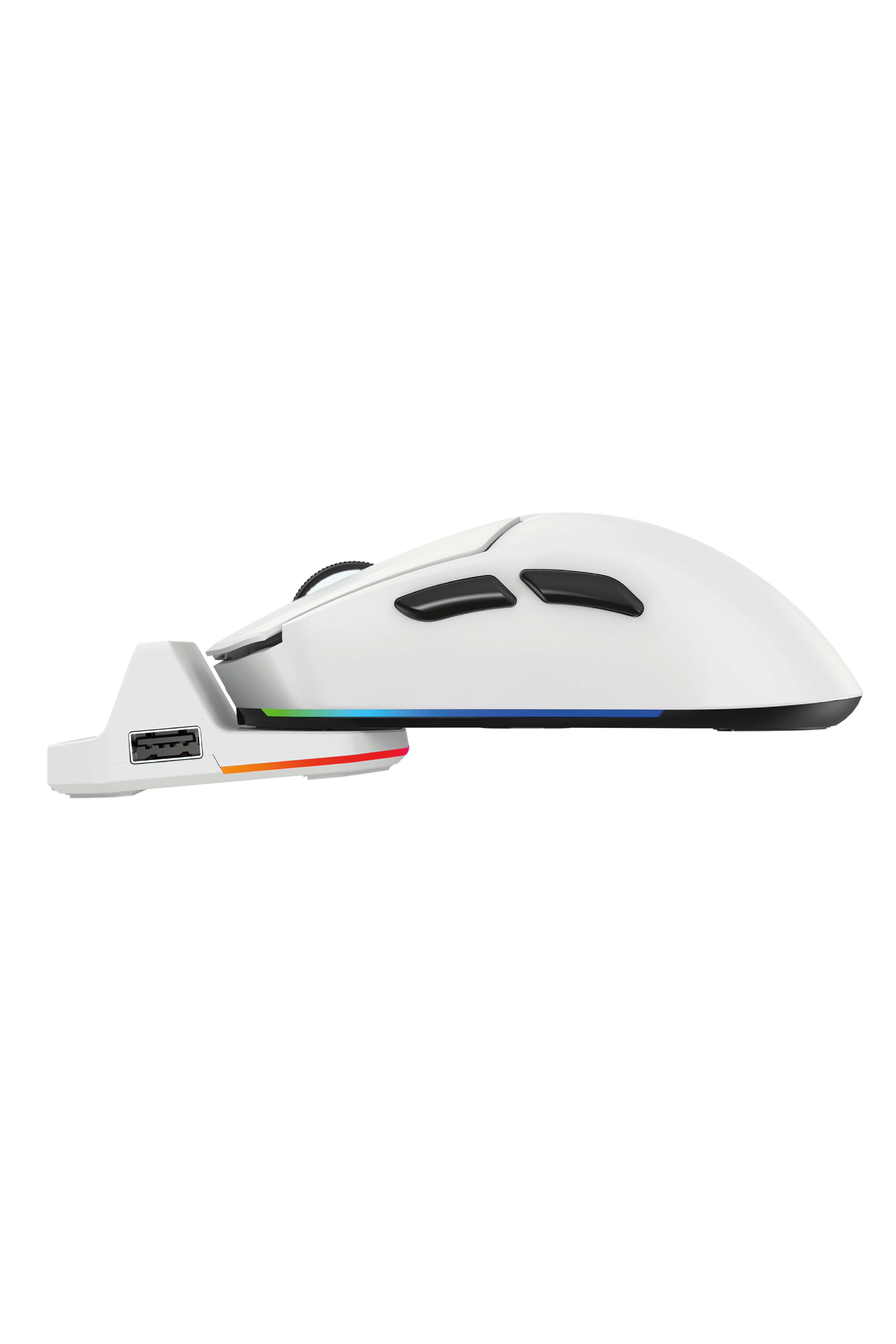 Tracker Pro RGB Kablosuz2.4Ghz+Bluetooth+Kablolu+Dock Şarj İstasyonlu 69gr 1KHz 12000DPI OyuncuMouse