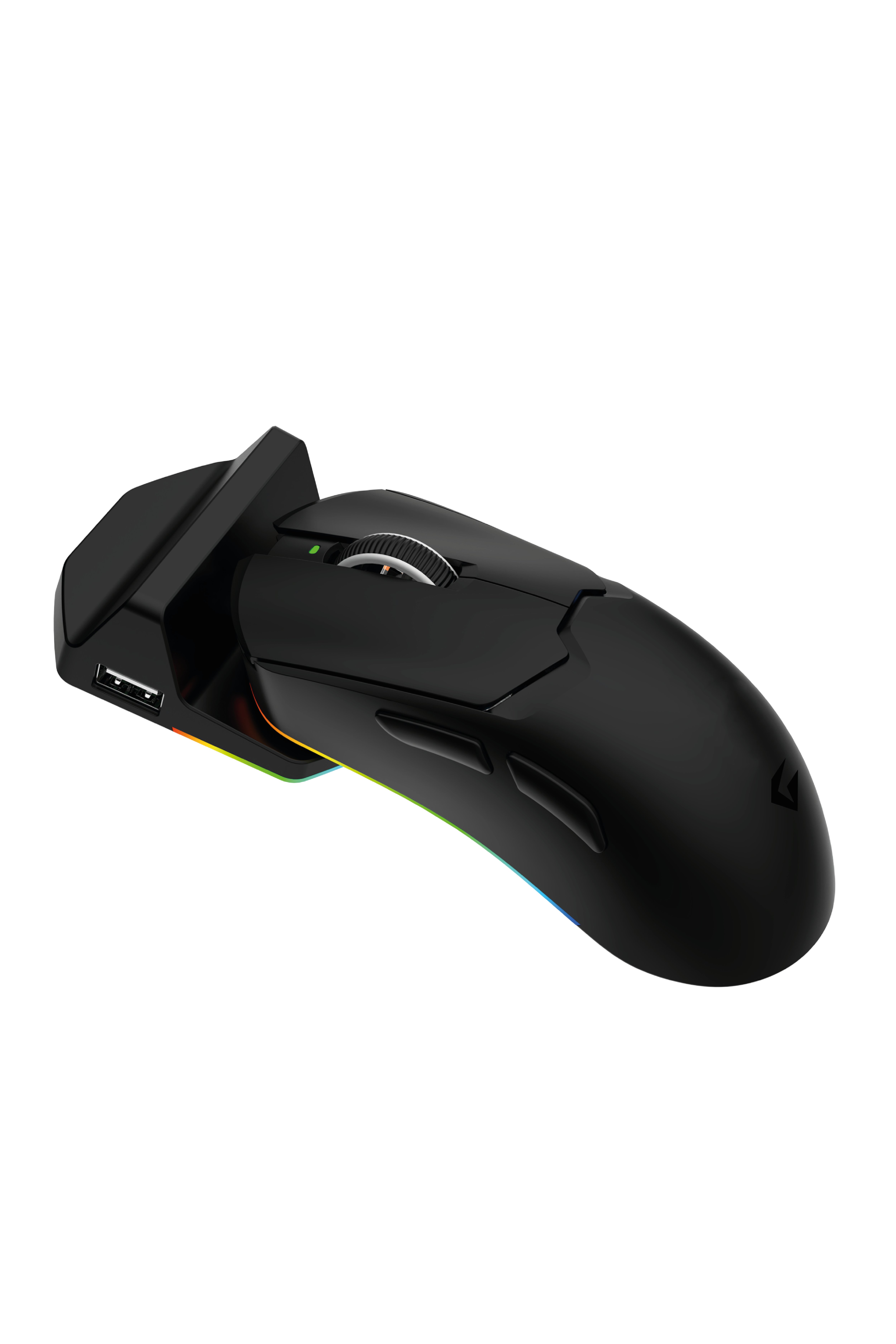 Tracker Pro RGB Kablosuz2.4Ghz+Bluetooth+Kablolu+Dock Şarj İstasyonlu 69gr 1KHz 12000DPI OyuncuMouse