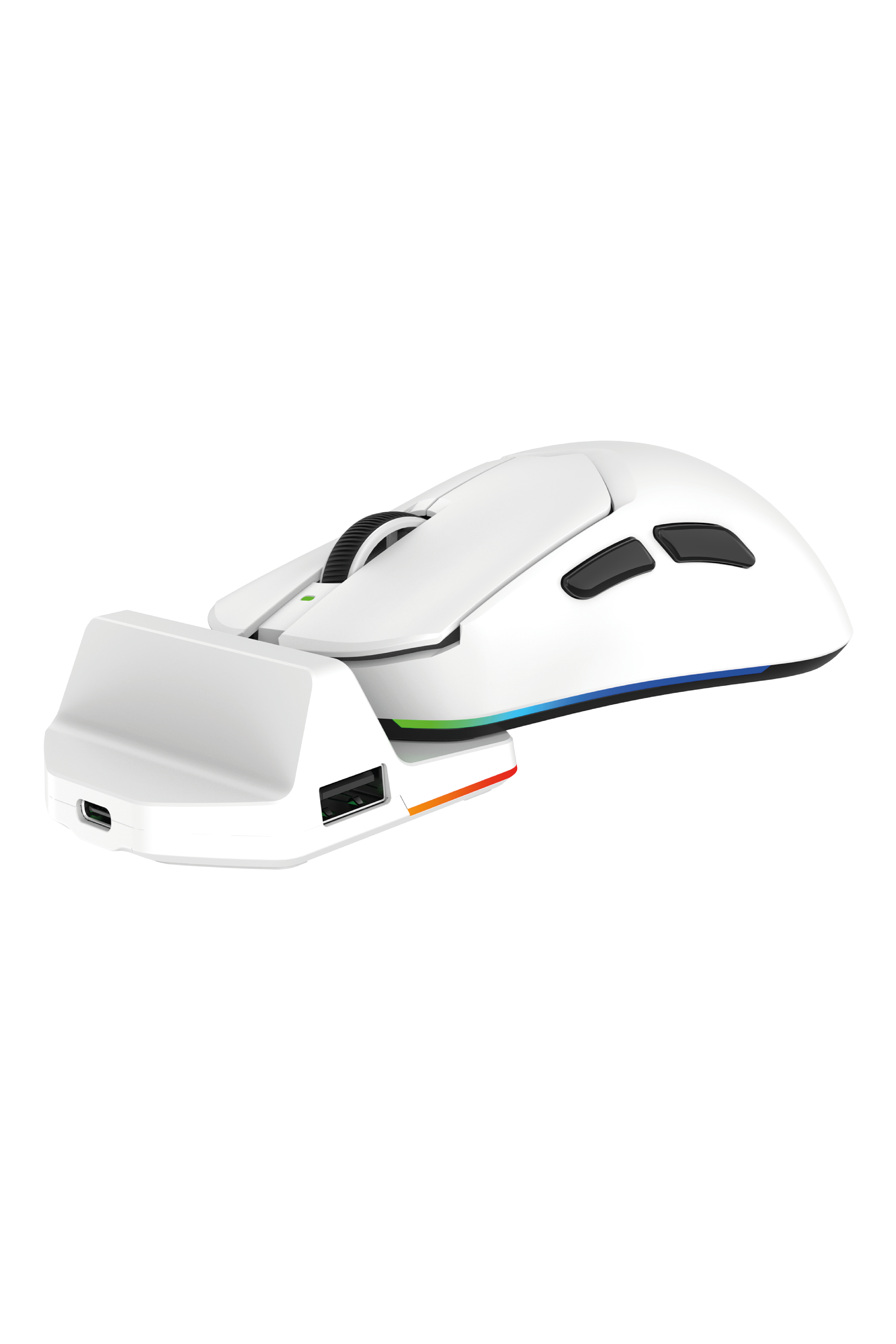 Tracker Pro RGB Kablosuz2.4Ghz+Bluetooth+Kablolu+Dock Şarj İstasyonlu 69gr 1KHz 12000DPI OyuncuMouse