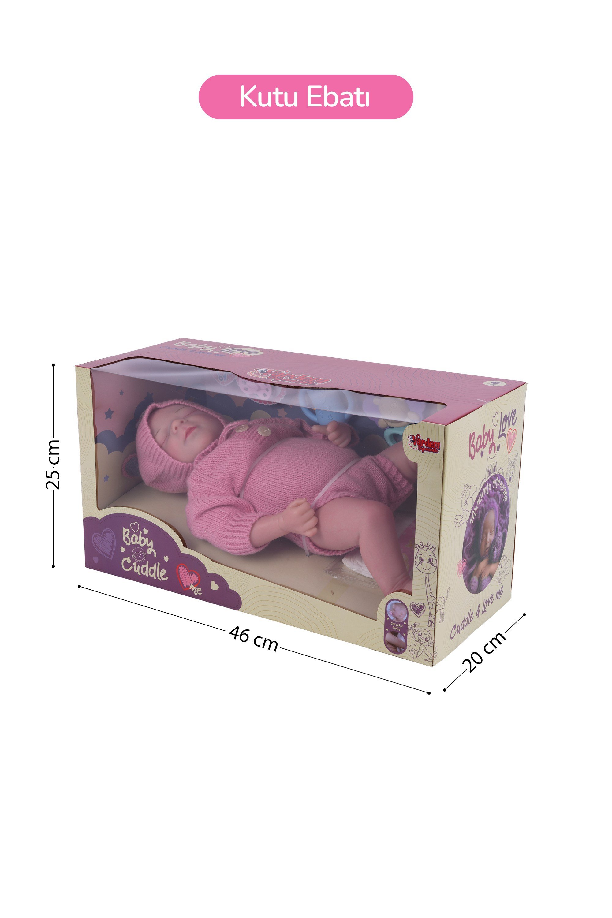 Vardem  17 Inc Aksesuarlı Gerçekçi Bebek KNG-902-2
