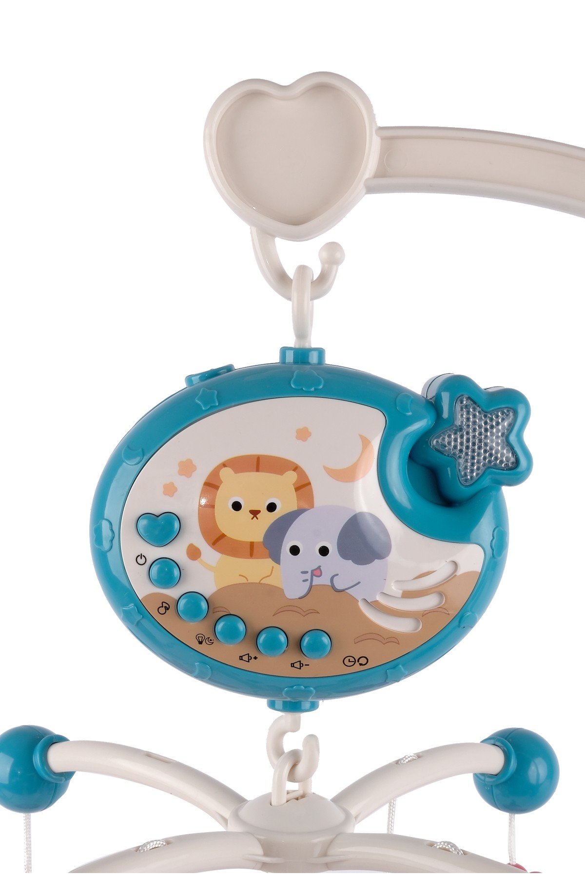 Vardem Işıklı Müzikli Kumandalı Bebek Dönencesi BIB-698-84 Mavi