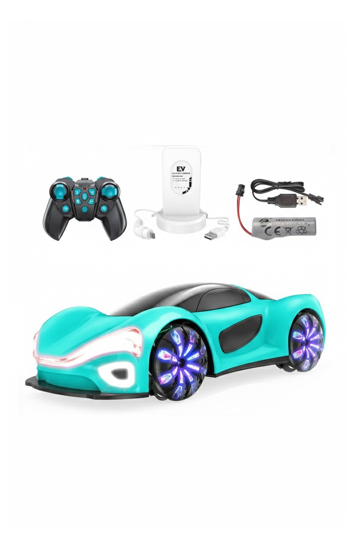 Vardem Şarjlı 2.4G Elektrikli Spor Araba Yeşil JIN-2990