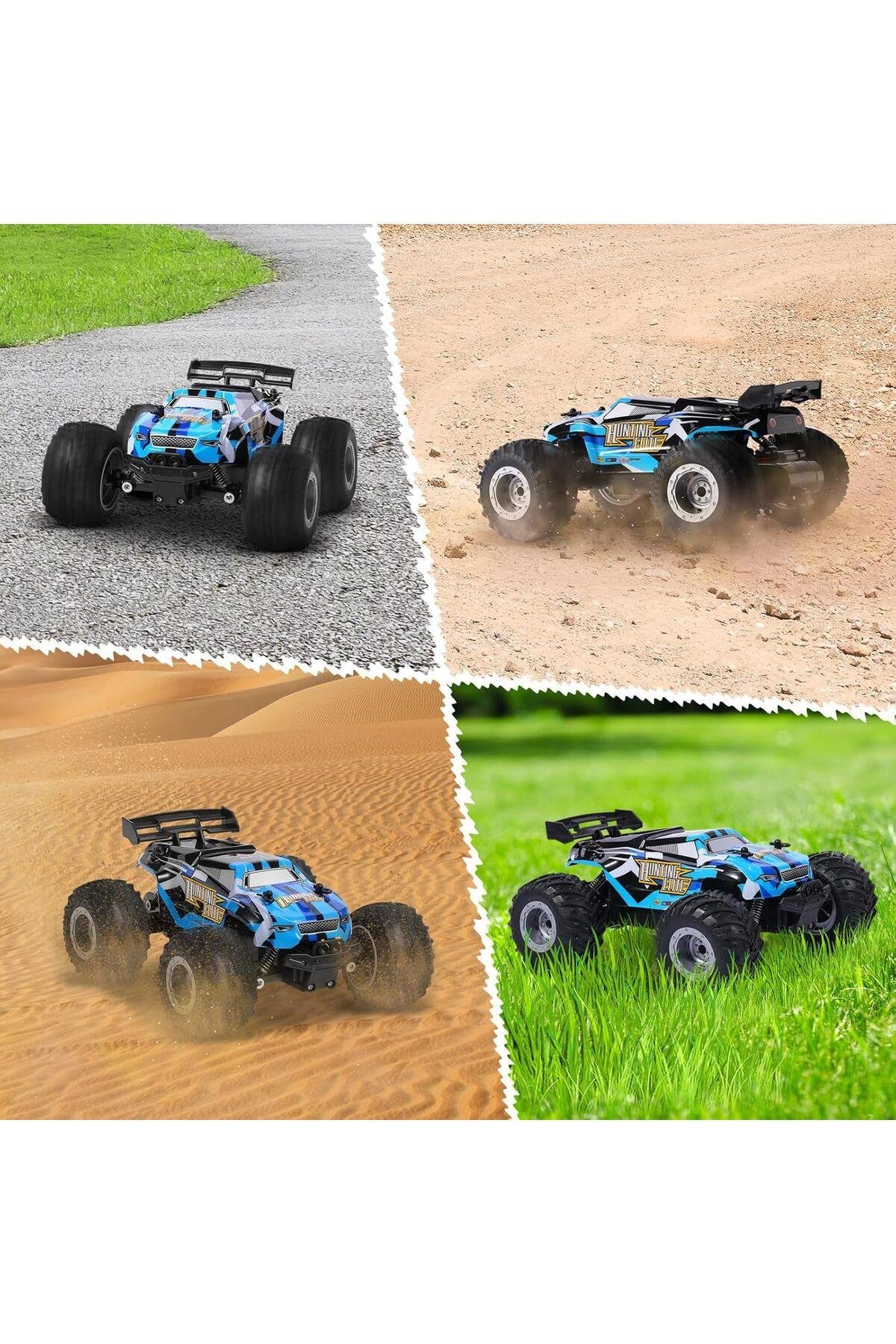 Vardem Uzaktan Kumandalı Full Fonksiyon 2.4G 1:18 Şarjlı High Off Road Araba 1258A Mavi