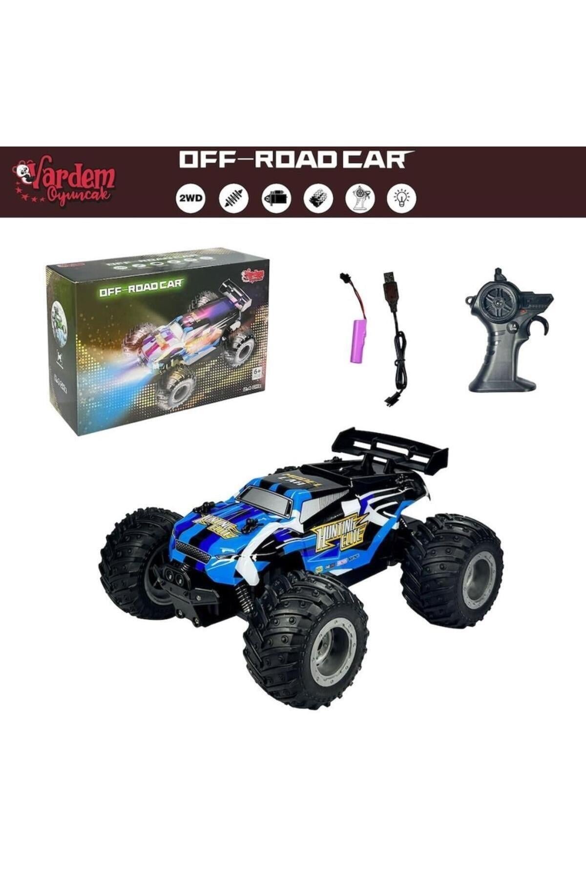 Vardem Uzaktan Kumandalı Full Fonksiyon 2.4G 1:18 Şarjlı High Off Road Araba 1258A Mavi