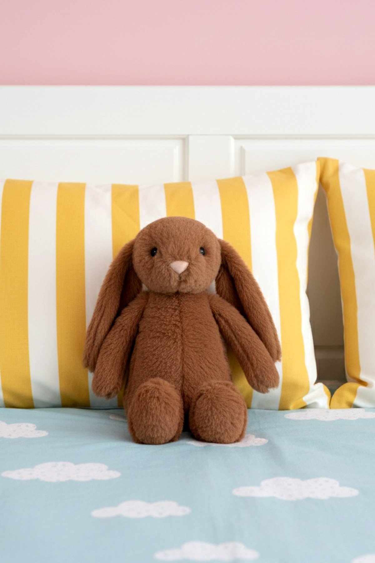 Yumuşacık Peluş Tavşan Hediyelik Bebek Uyku ve Oyun Arkadaşı 45 cm Oyuncak