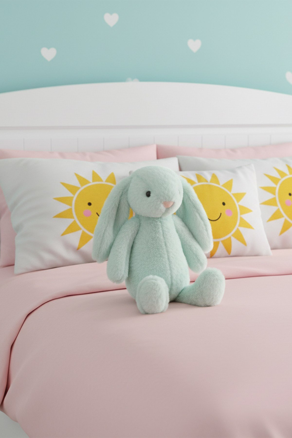 Yumuşacık Peluş Tavşan Hediyelik Bebek Uyku ve Oyun Arkadaşı 45 cm Oyuncak