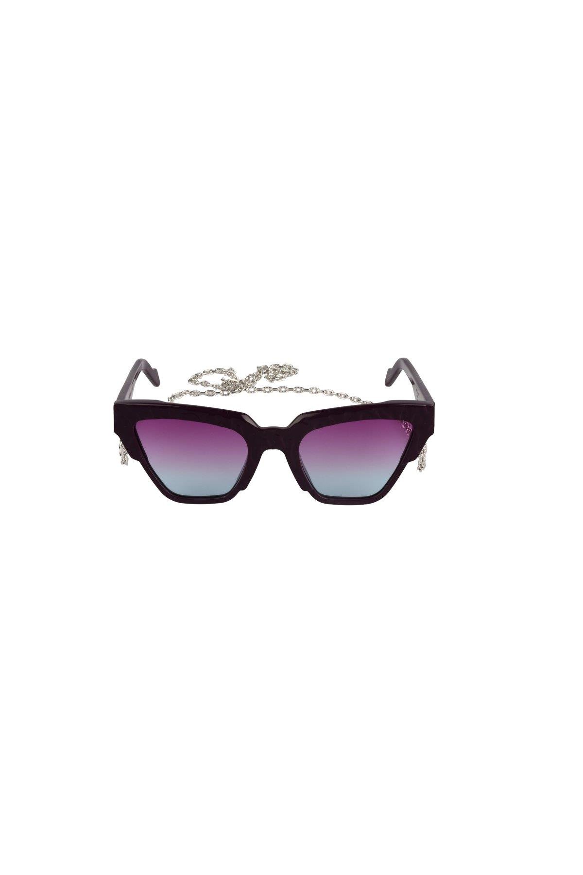 O.V.S Naples Wave NW02 Purple 51 Kadın Güneş Gözlüğü