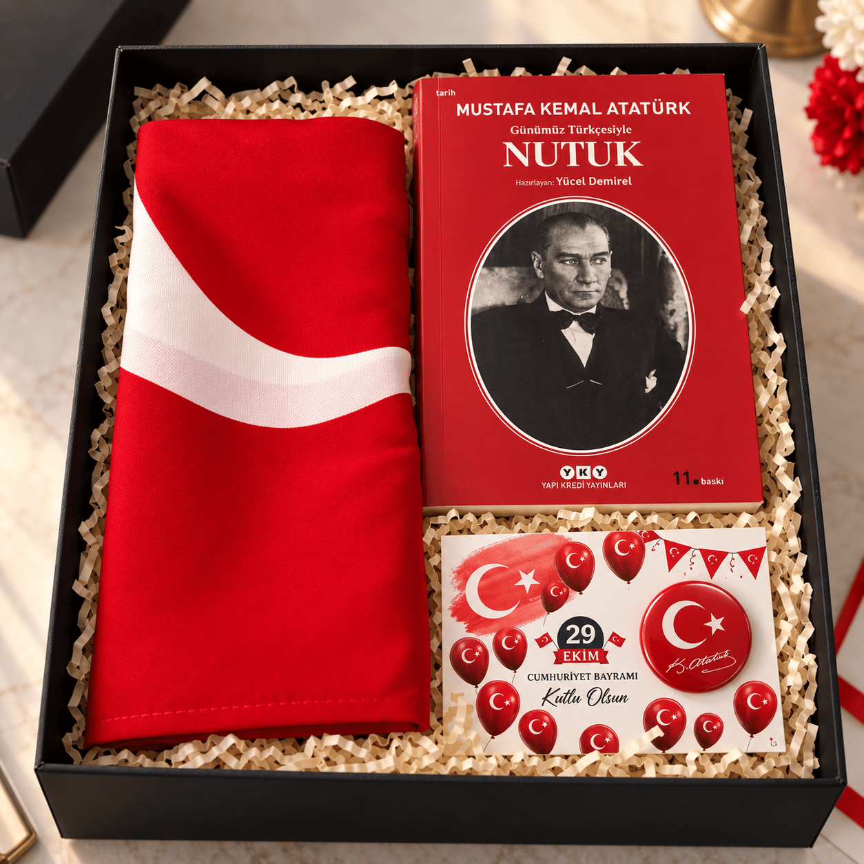 29 Ekim Cumhuriyet Bayramı Hediye Kutusu Bayrak