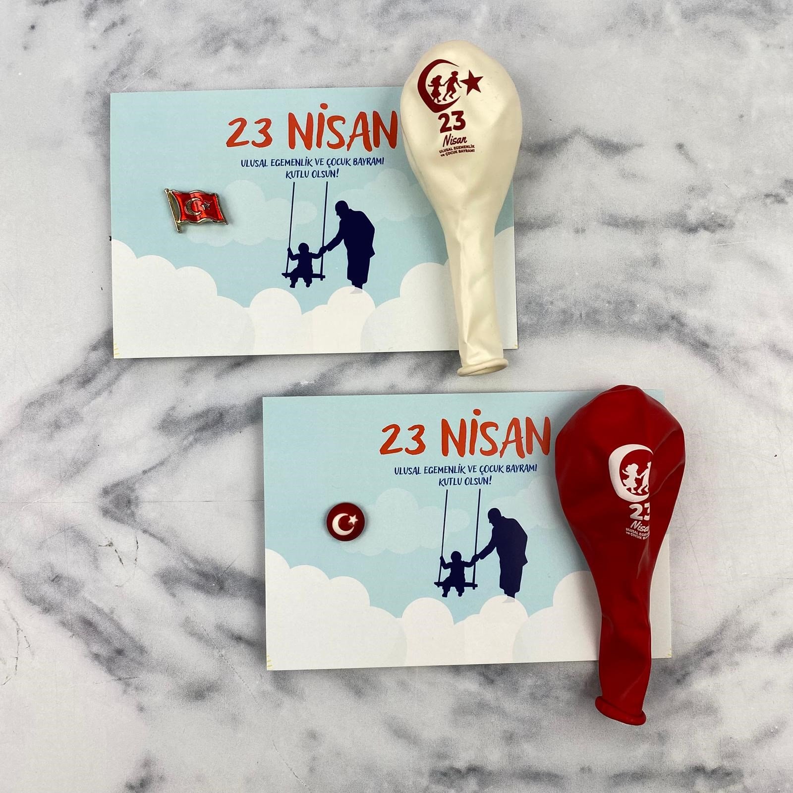 Balon ve Rozet 23 Nisan Çocuk hHdiye