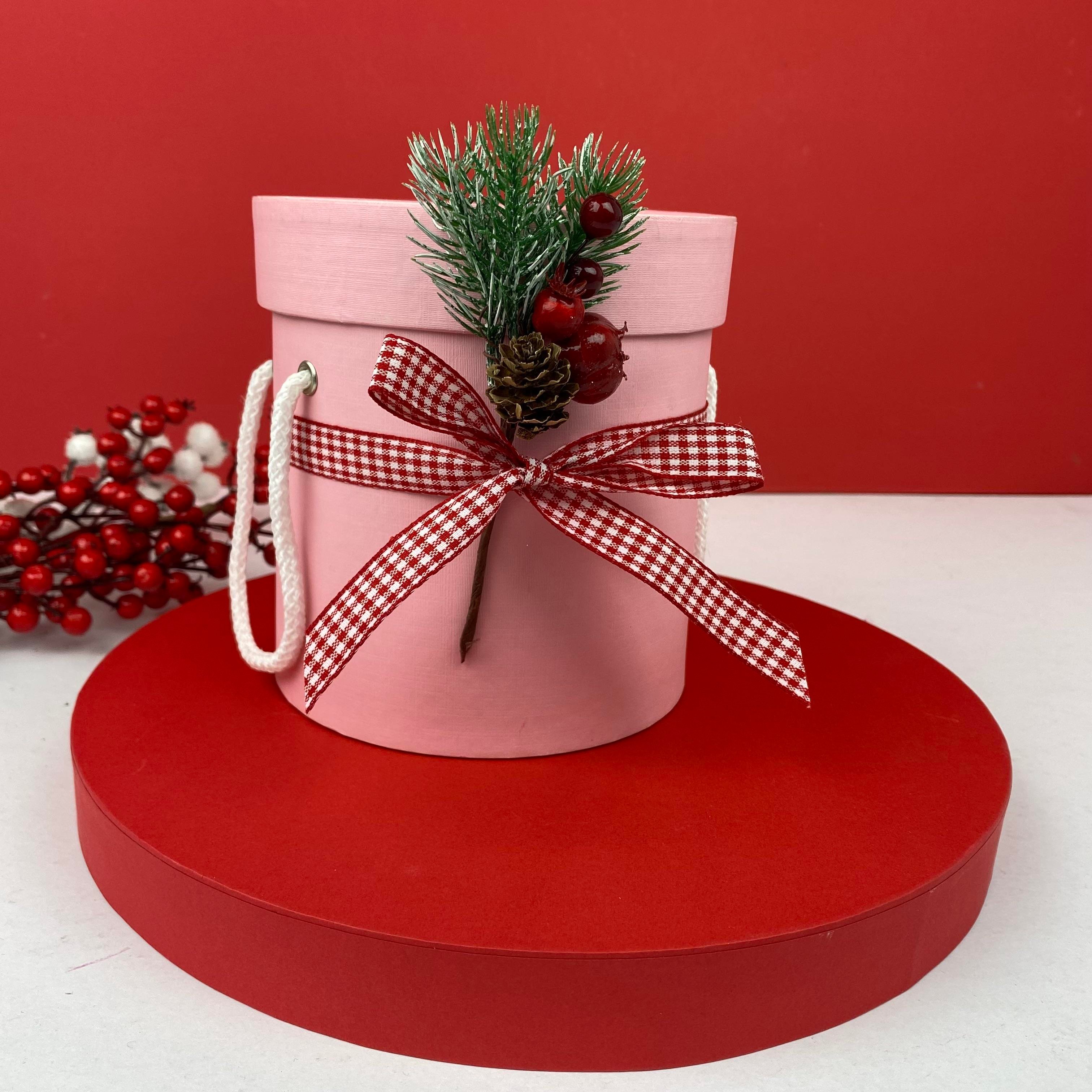 Beyaz Kokinalı Yılbaşı Boş Hediye Kutusu