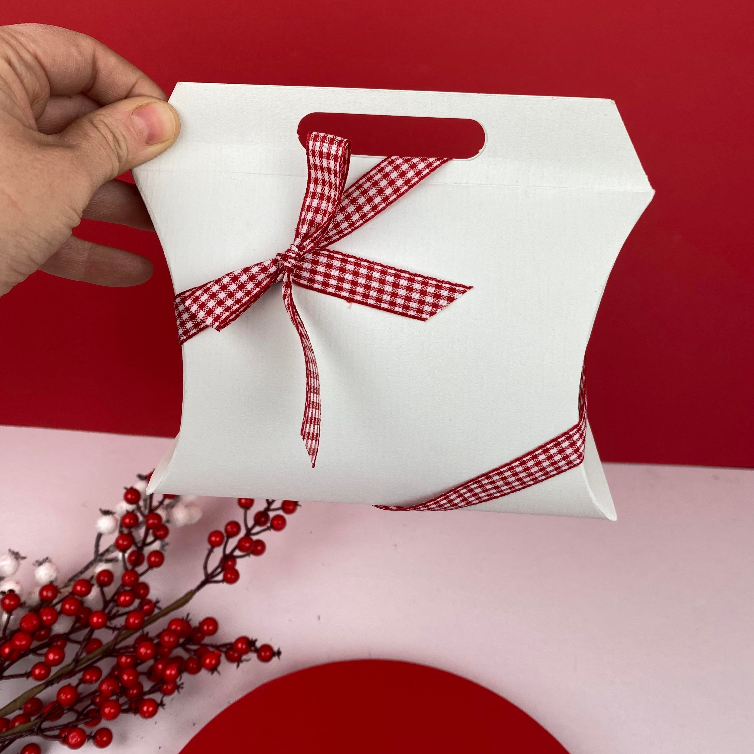 Beyaz Küçük Boş Hediye Çanta Kutu