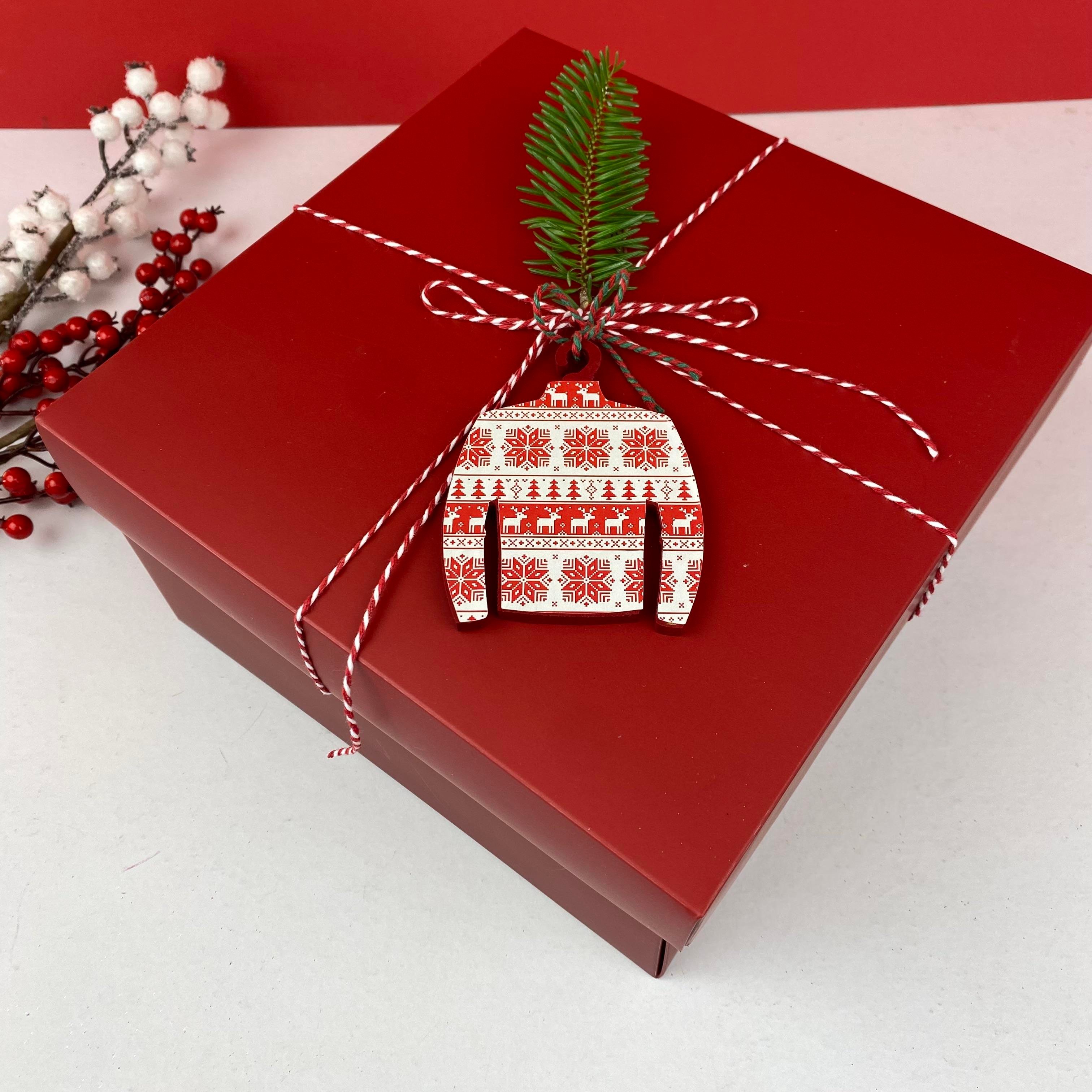 Goldies Kırmızı Yılbaşı Boş Hediye Kutusu