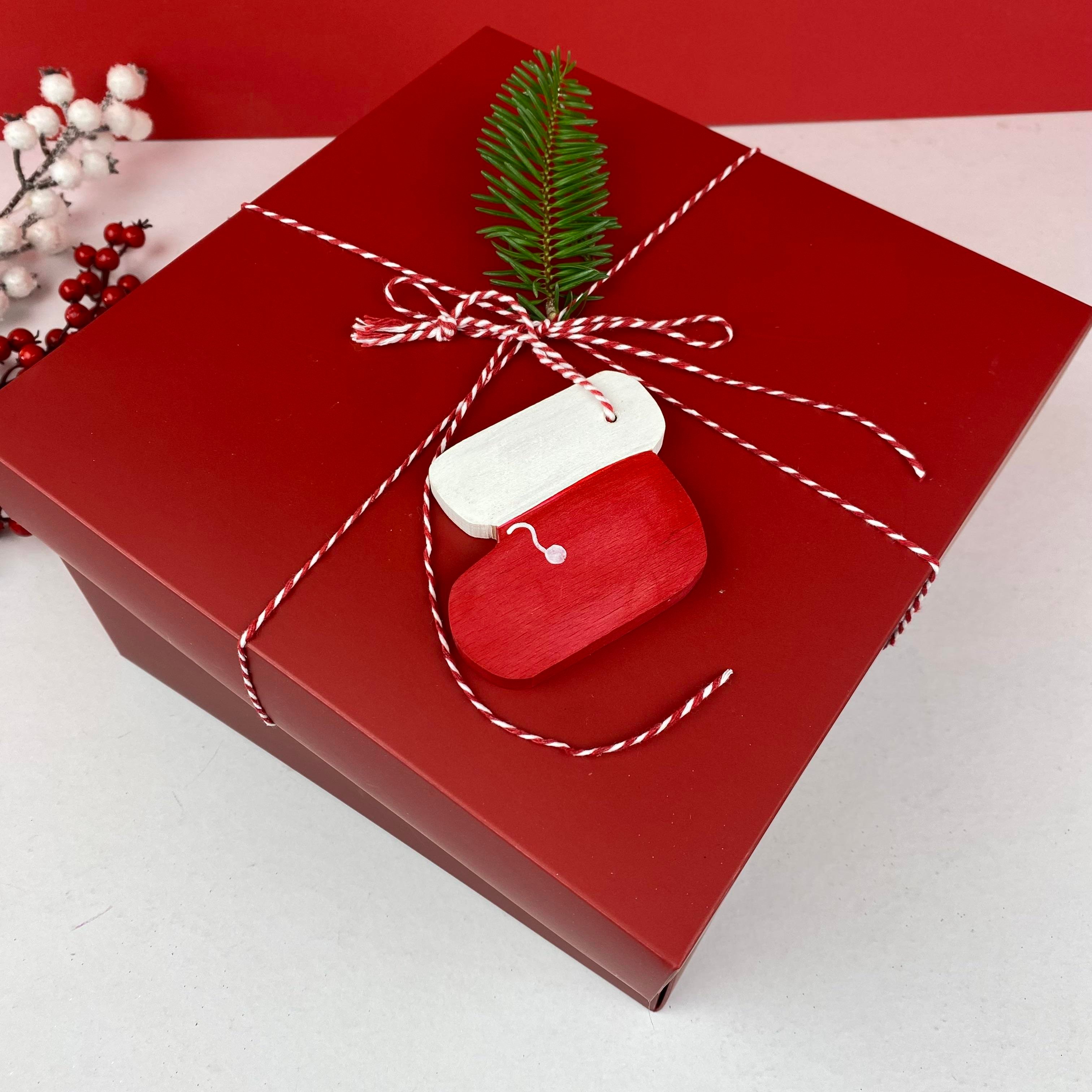 Goldies Kırmızı Yılbaşı Boş Hediye Kutusu