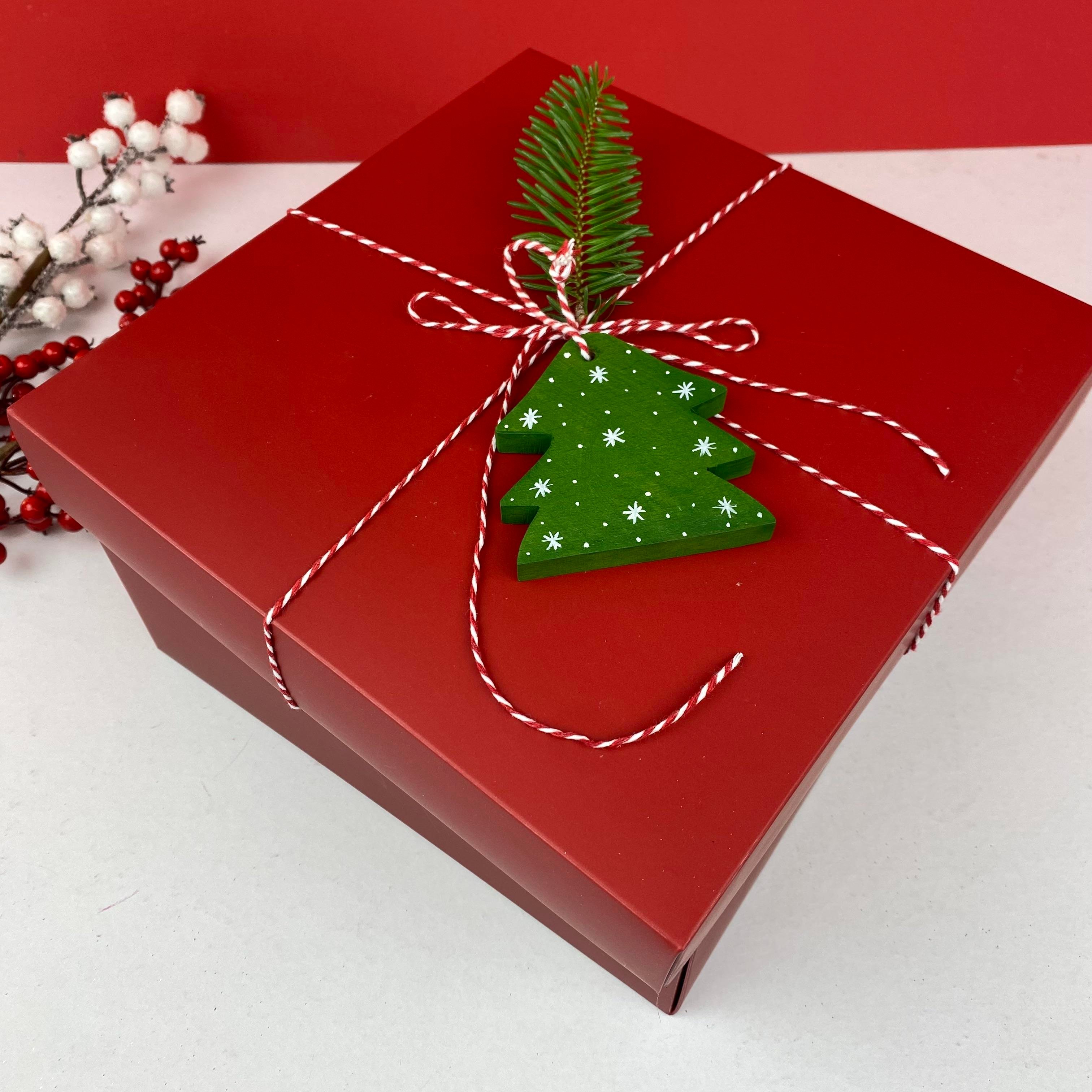 Goldies Kırmızı Yılbaşı Boş Hediye Kutusu