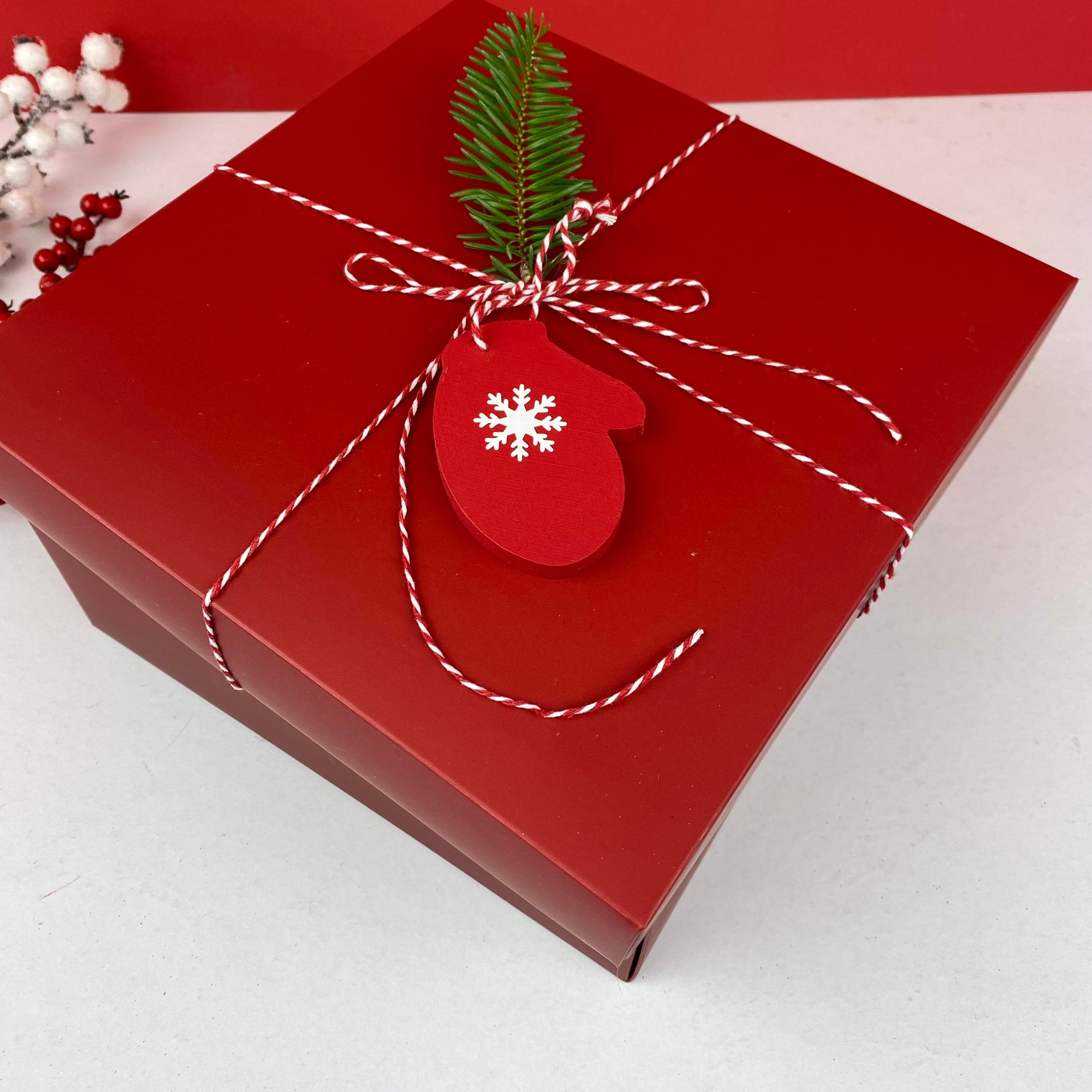 Goldies Kırmızı Yılbaşı Boş Hediye Kutusu