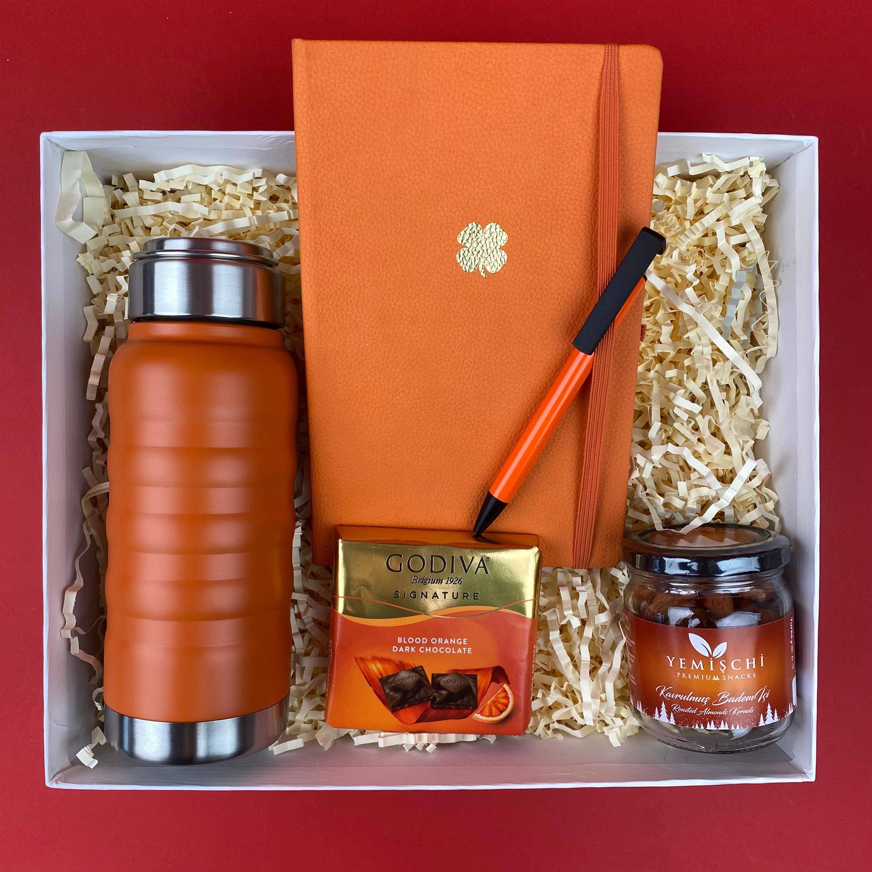 Grey Defter Termos Yılbaşı  Hediye Kutusu 