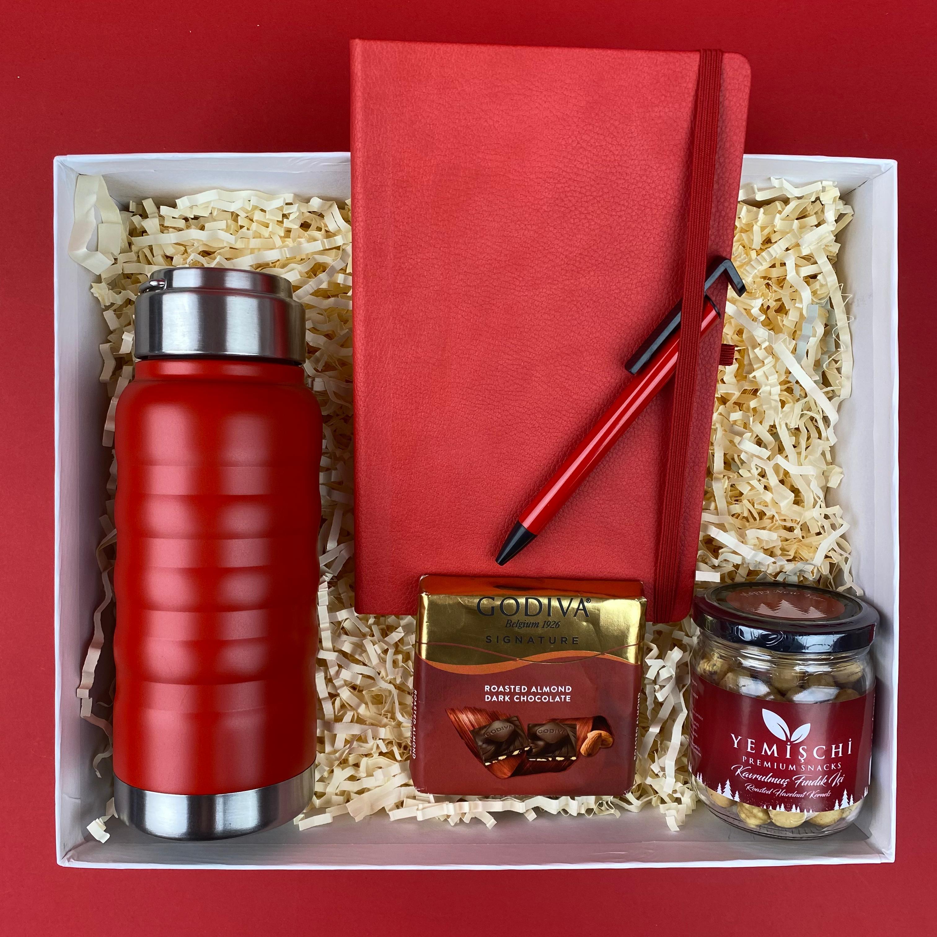 Grey Defter Termos Yılbaşı  Hediye Kutusu 