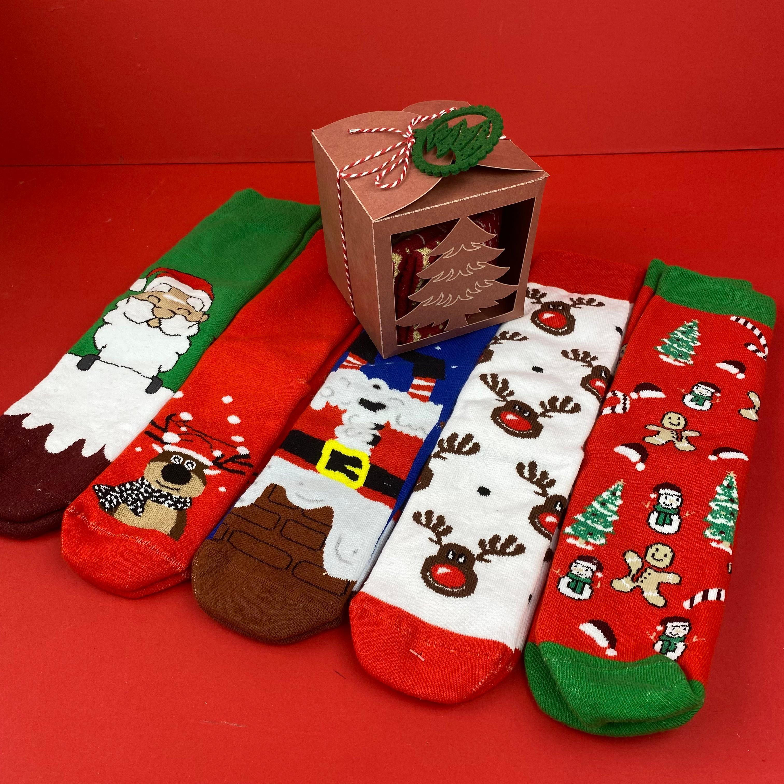 Haydi Neşelen Çoraplı Yılbaşı hediye kutusu