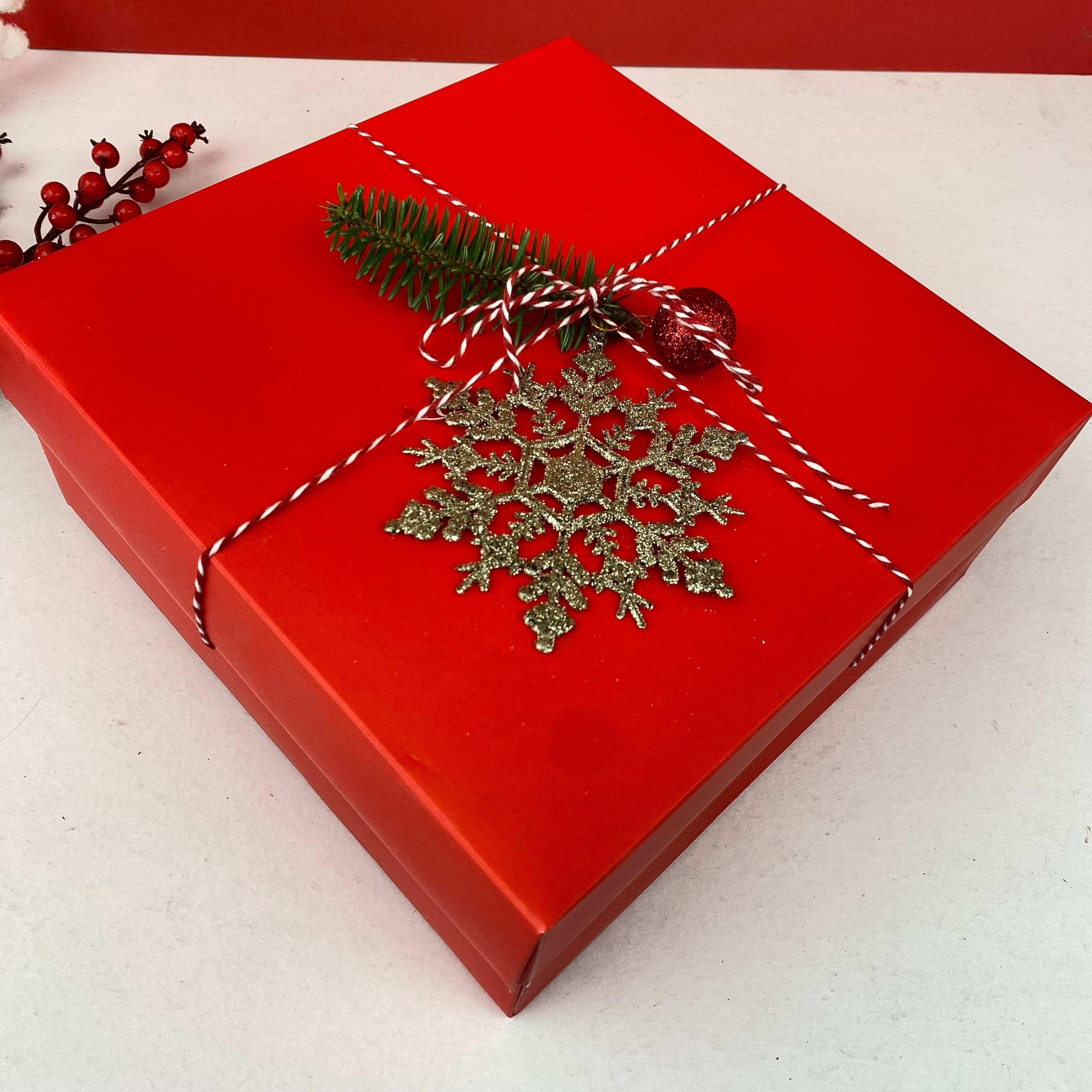 Hope Lacivert Yuvarlak Yılbaşı  Hediye Kutusu