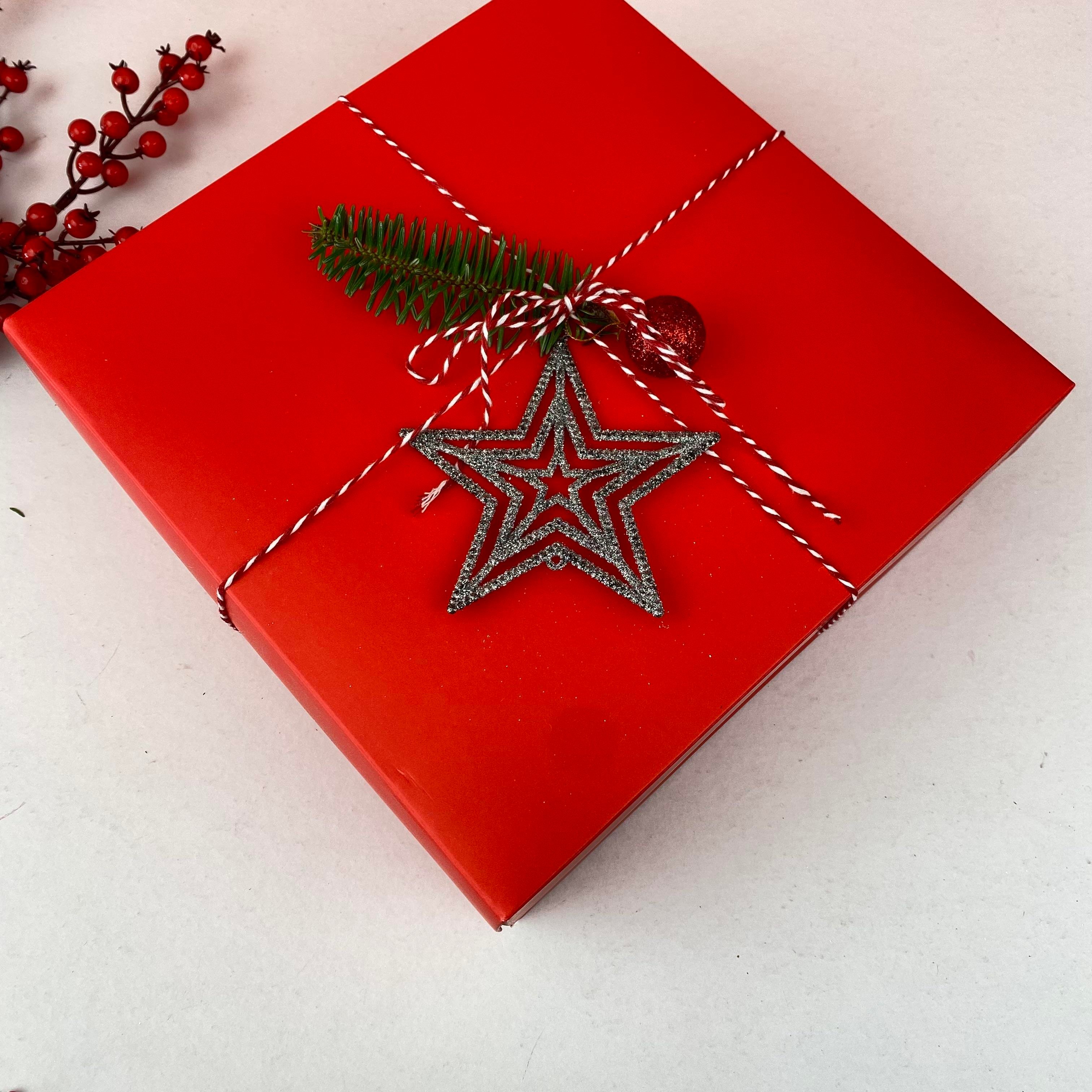 Hope Lacivert Yuvarlak Yılbaşı  Hediye Kutusu