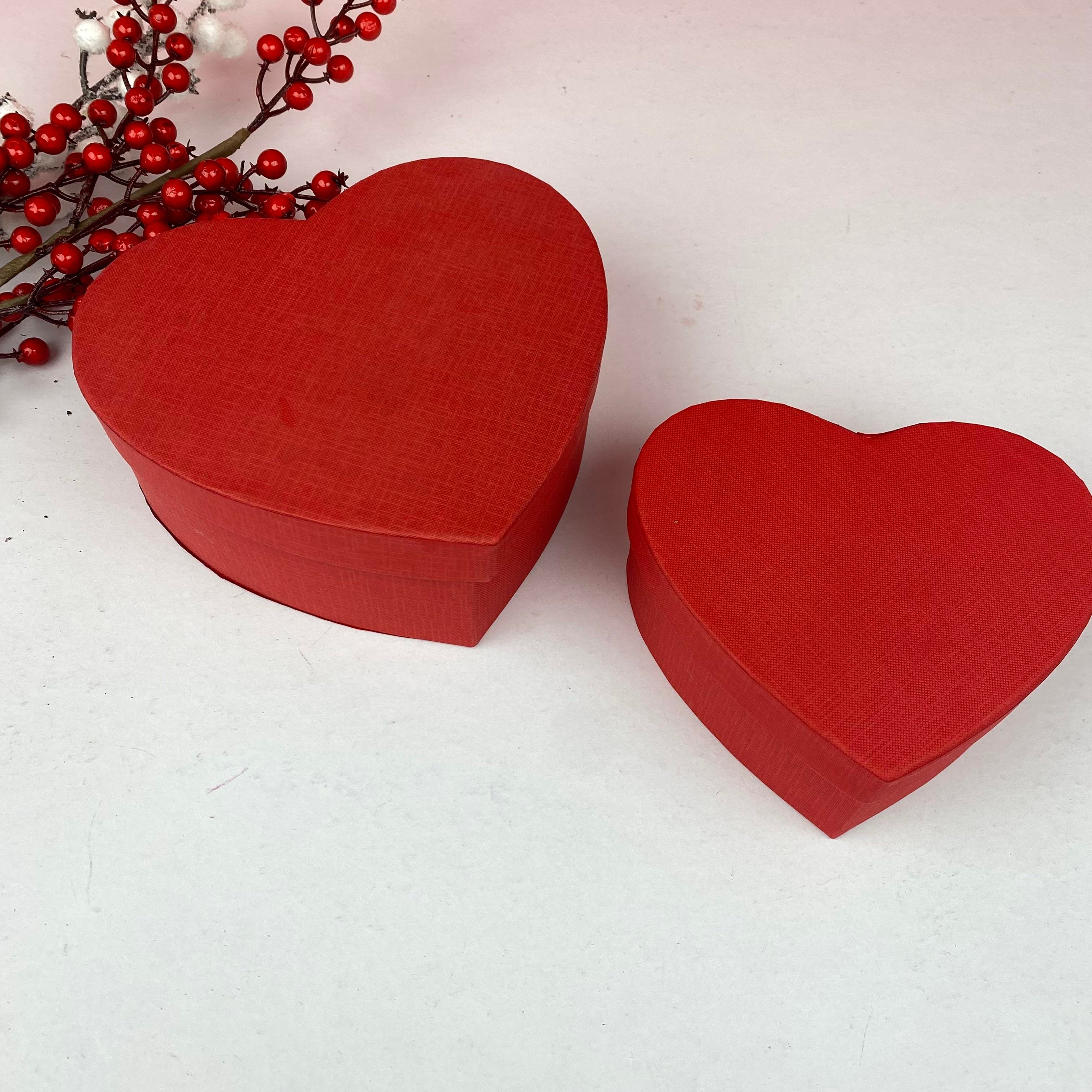 Kırmızı Kadife Sevgililer Günü Boş Hediye Kutusu